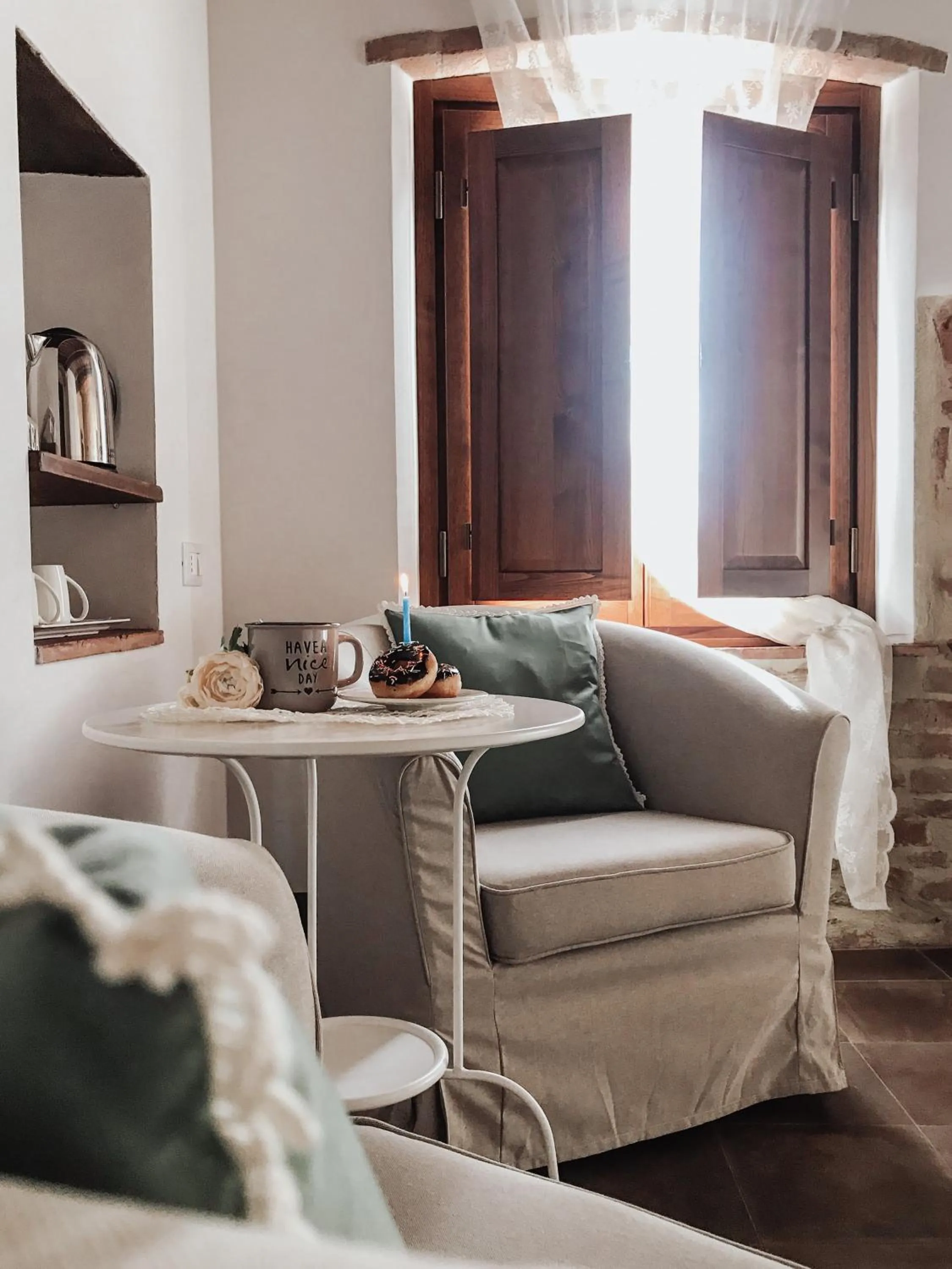 Bedroom in Antica Torre del Borgo