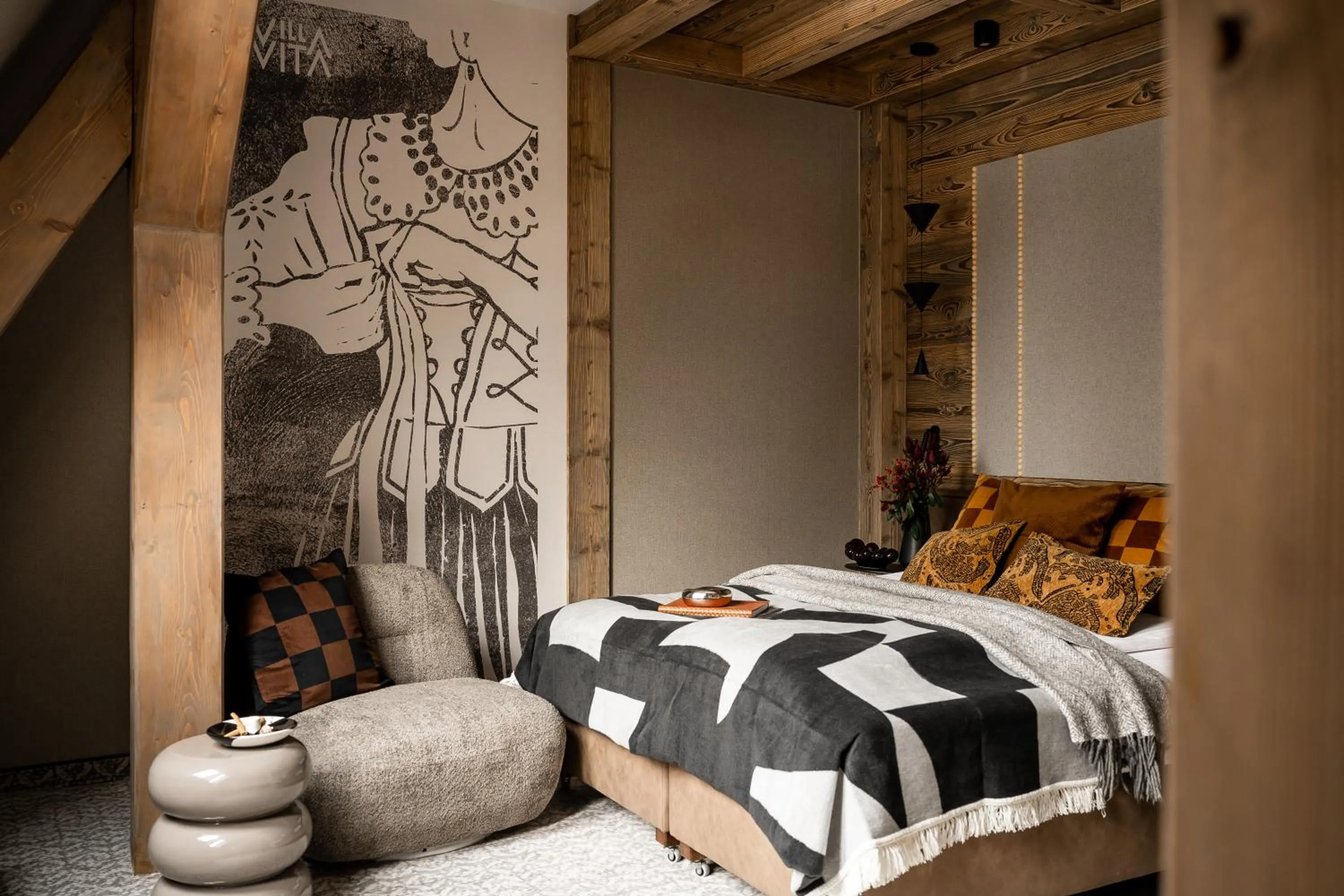 Bed in Villa Vita Krupówki