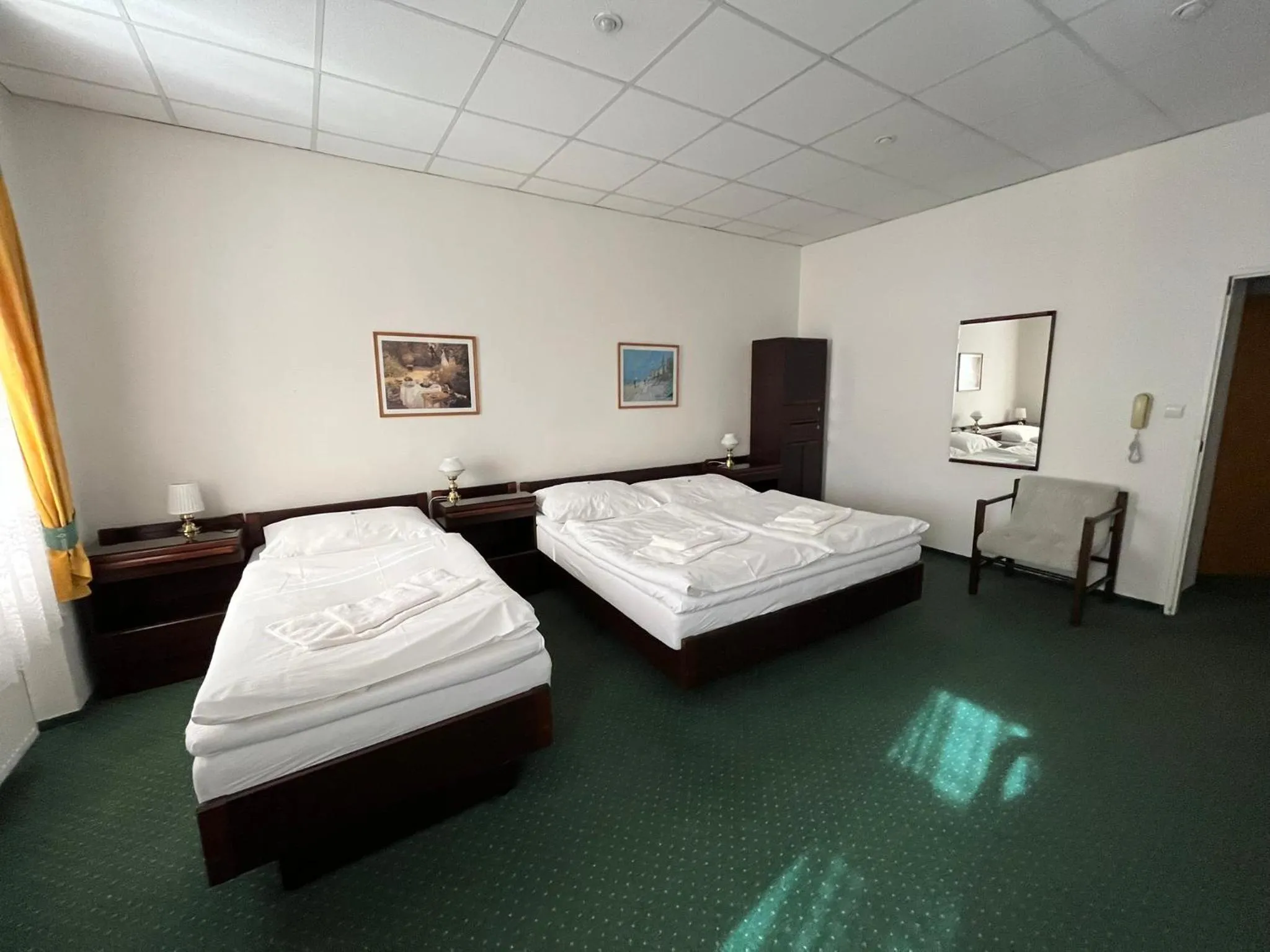 Bed in Hotel Omega Brno