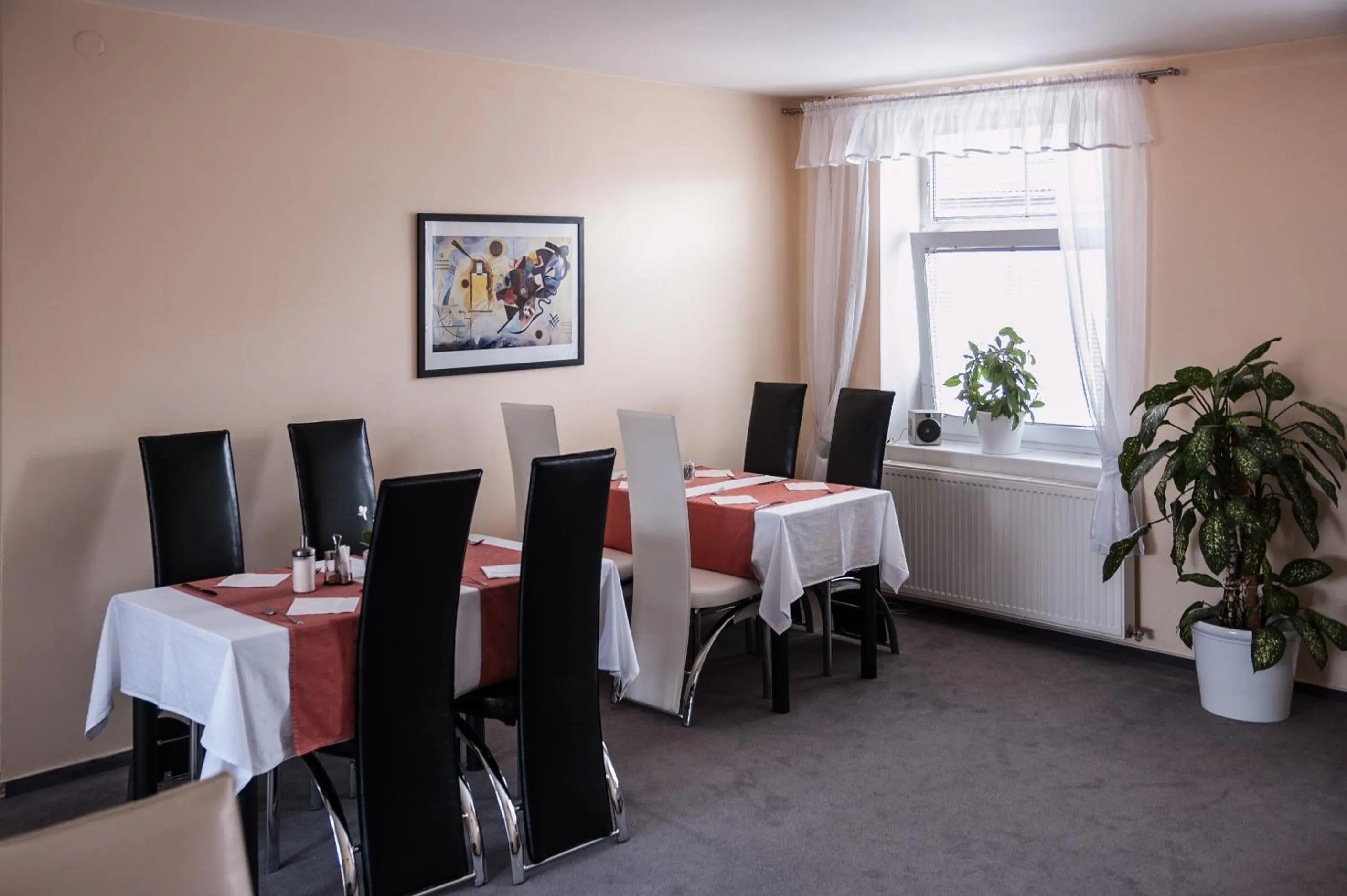 Seating area in Hotel Omega Brno