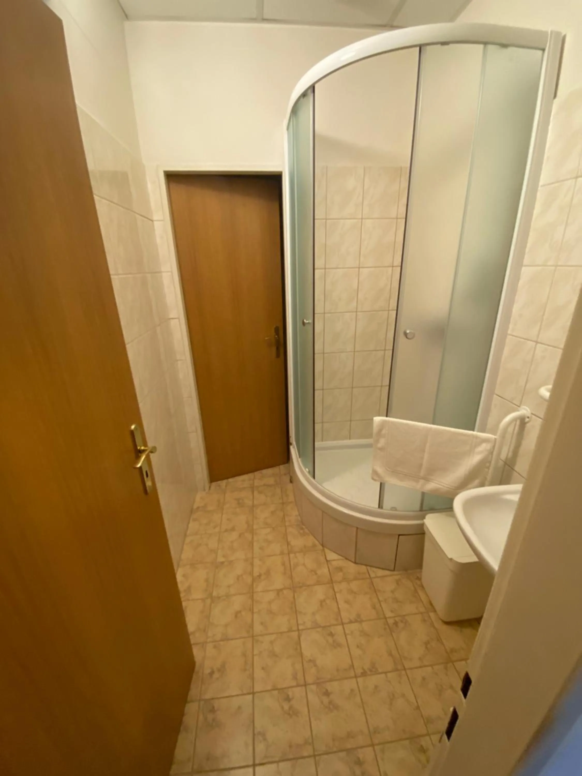 Shower in Hotel Omega Brno