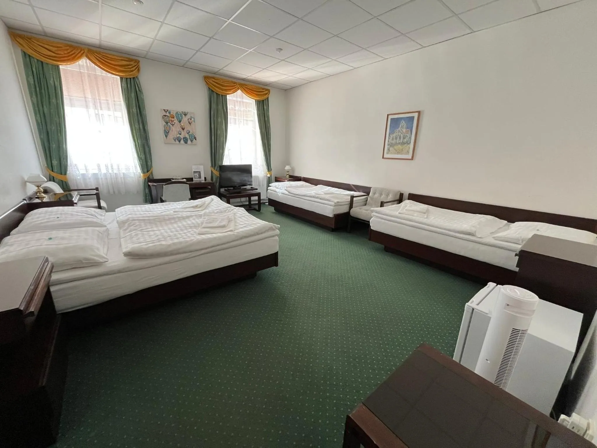 Bed in Hotel Omega Brno