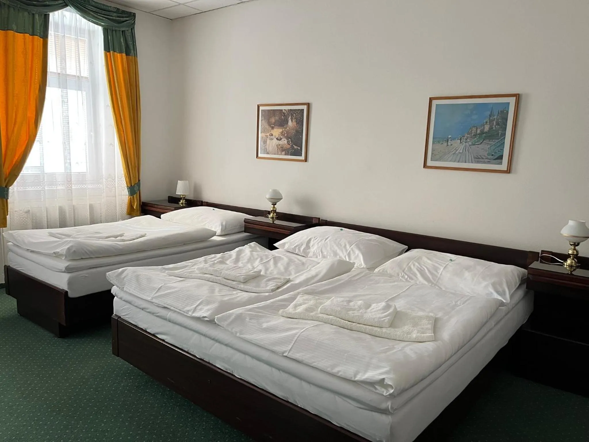 Bed in Hotel Omega Brno