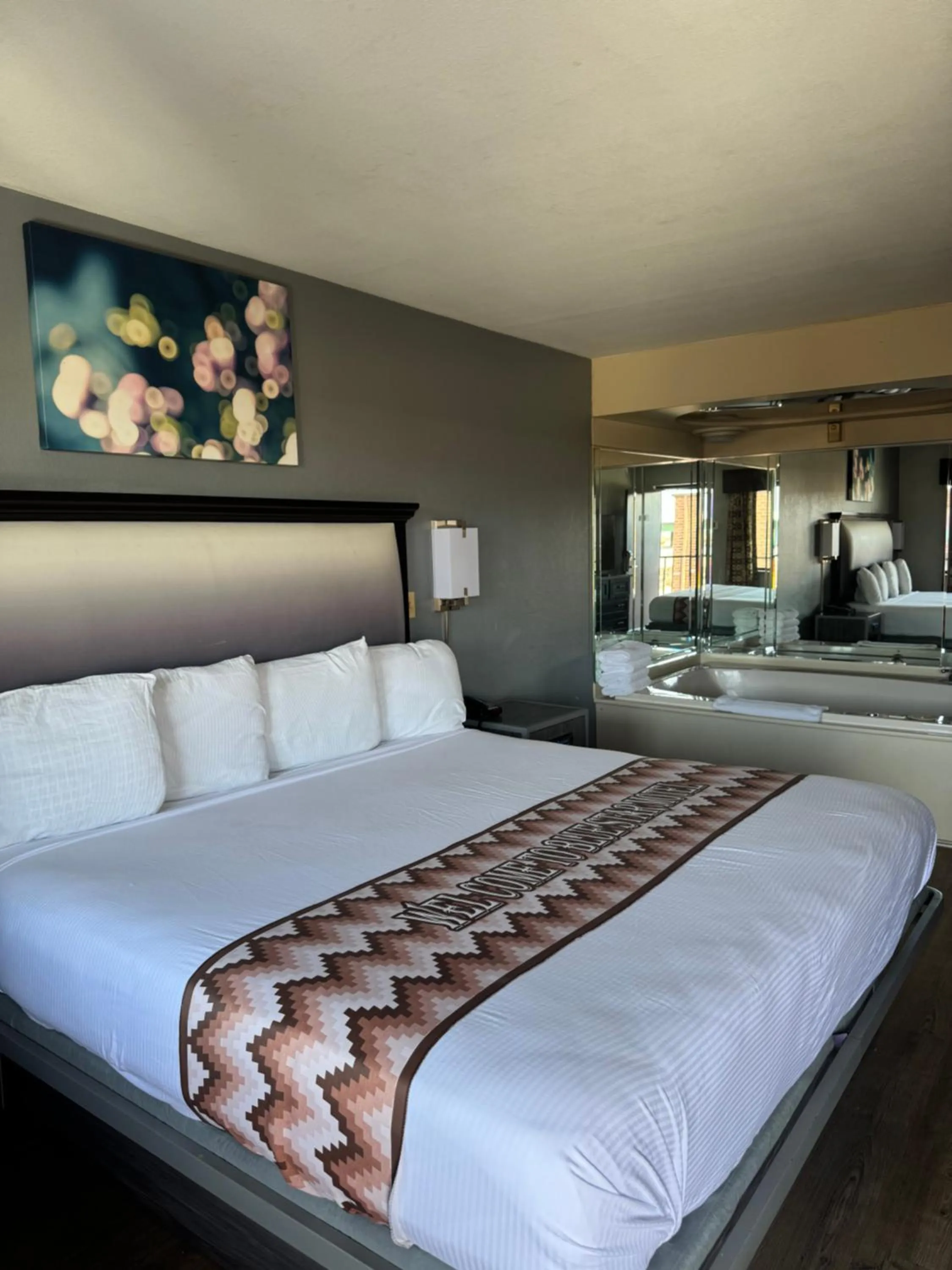 Bed in Blue Star Motel