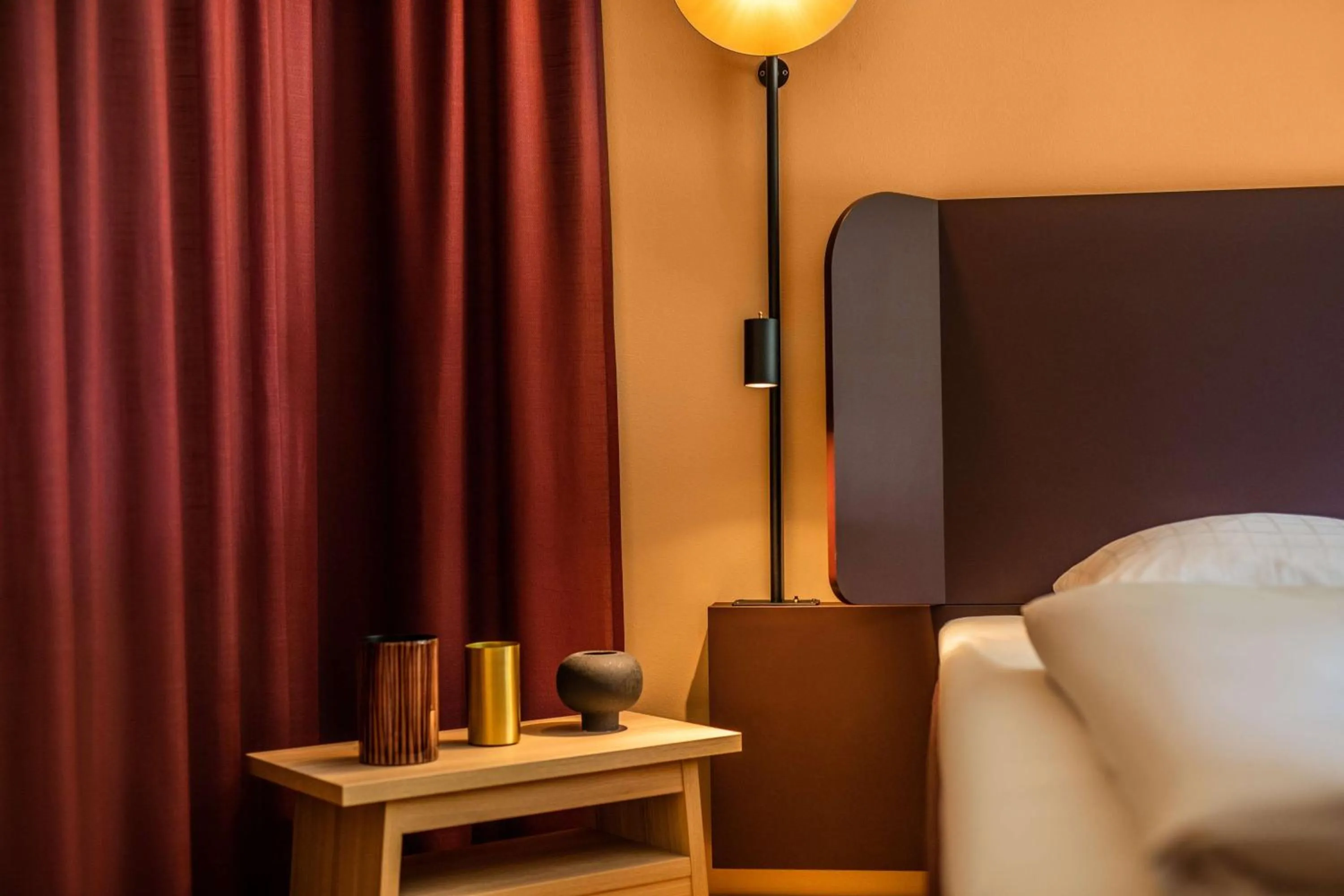 Bedroom, Bed in Scandic Silkeborg