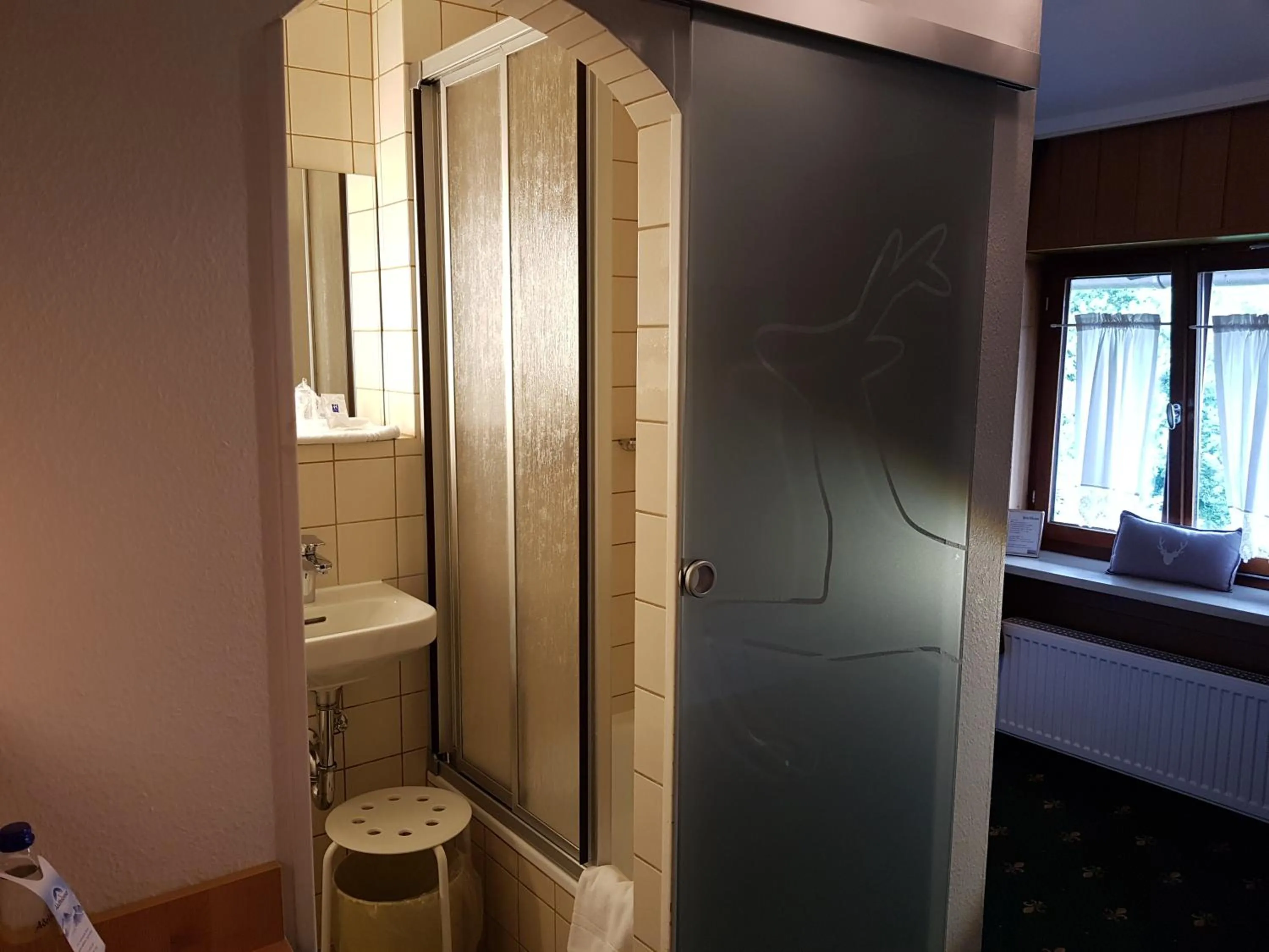 Photo of the whole room, Bathroom in Hotel Jägerhof garni