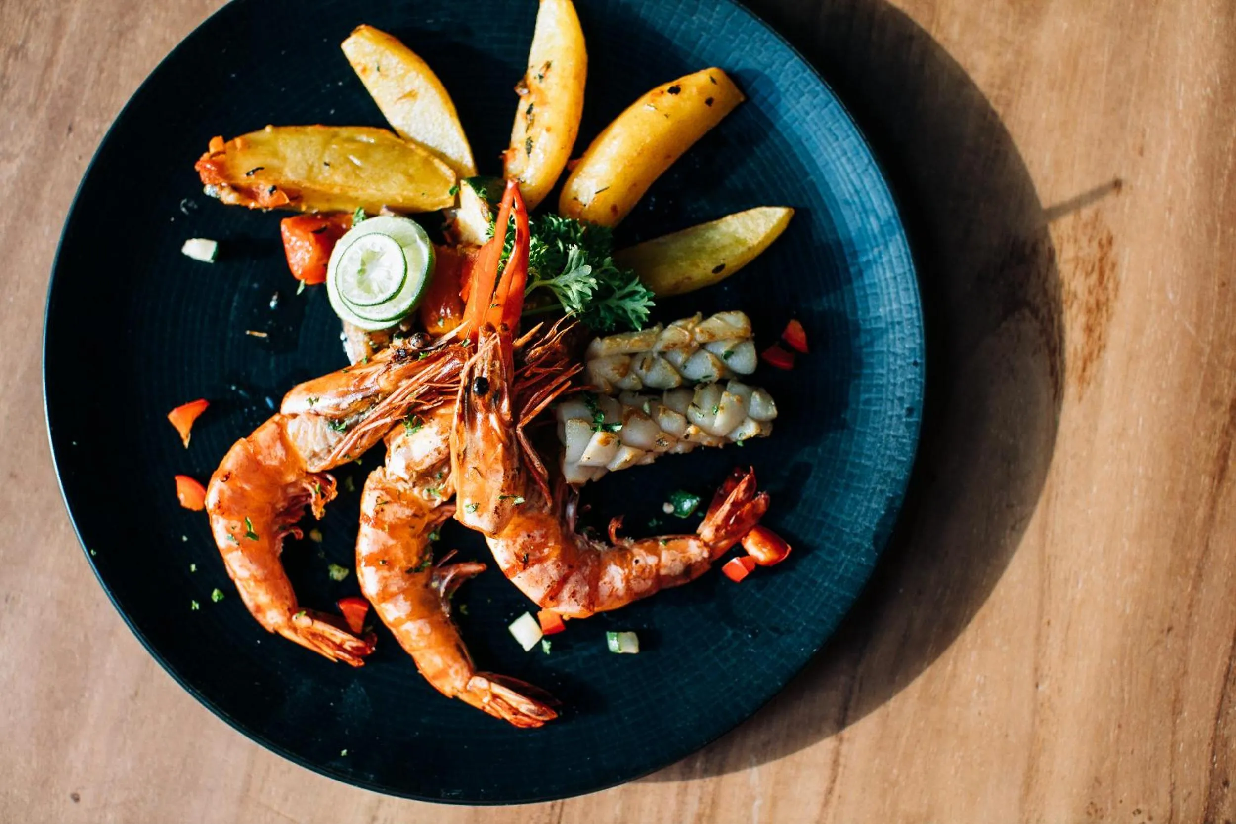 Food close-up in Majo Private Villas