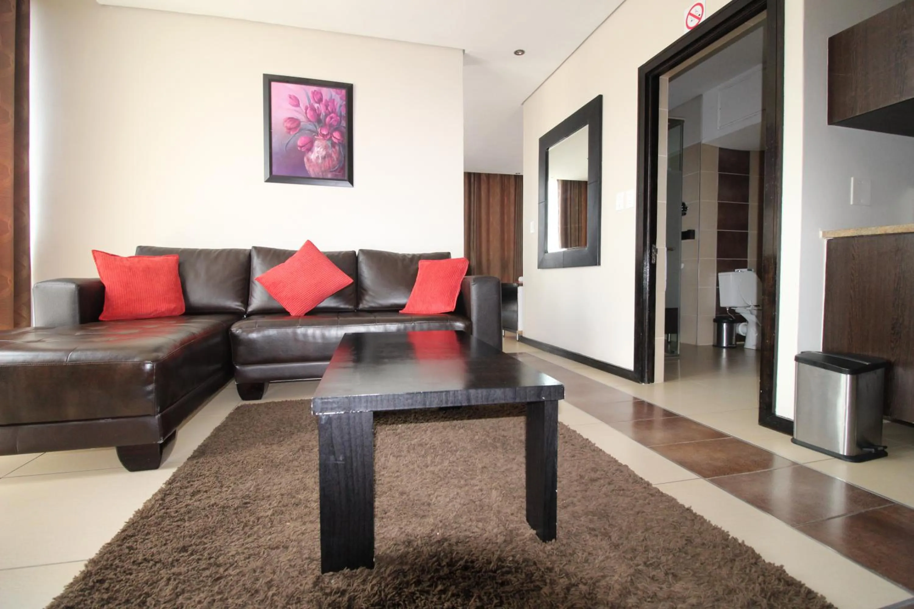 Seating area in Alcazaba Hotel