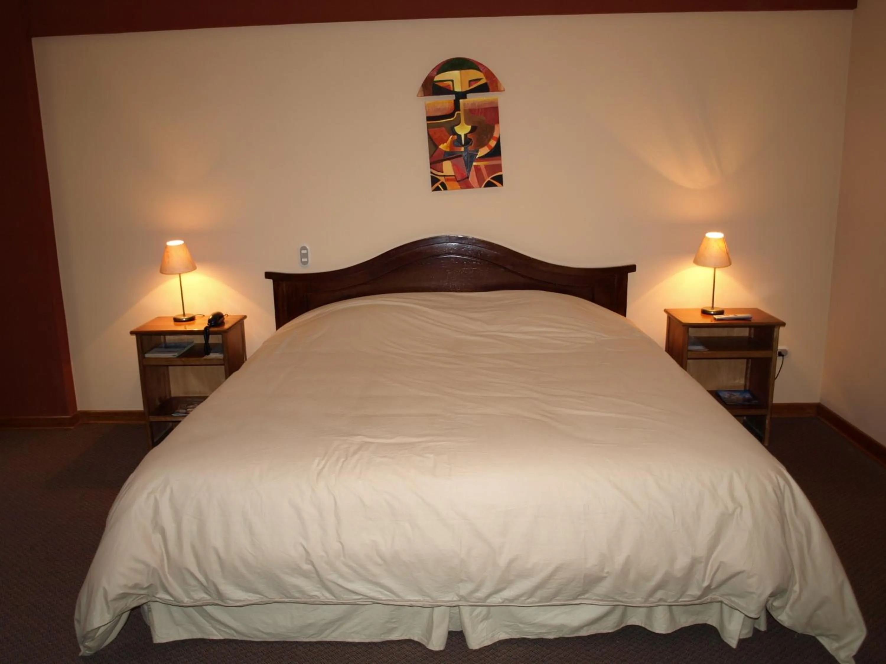 Bed in Qelqatani Hotel