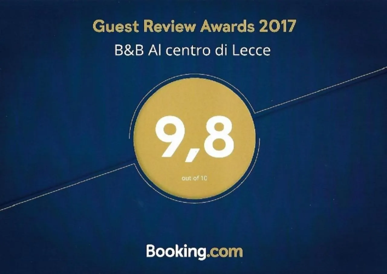 Certificate/Award in B&B Al centro di Lecce