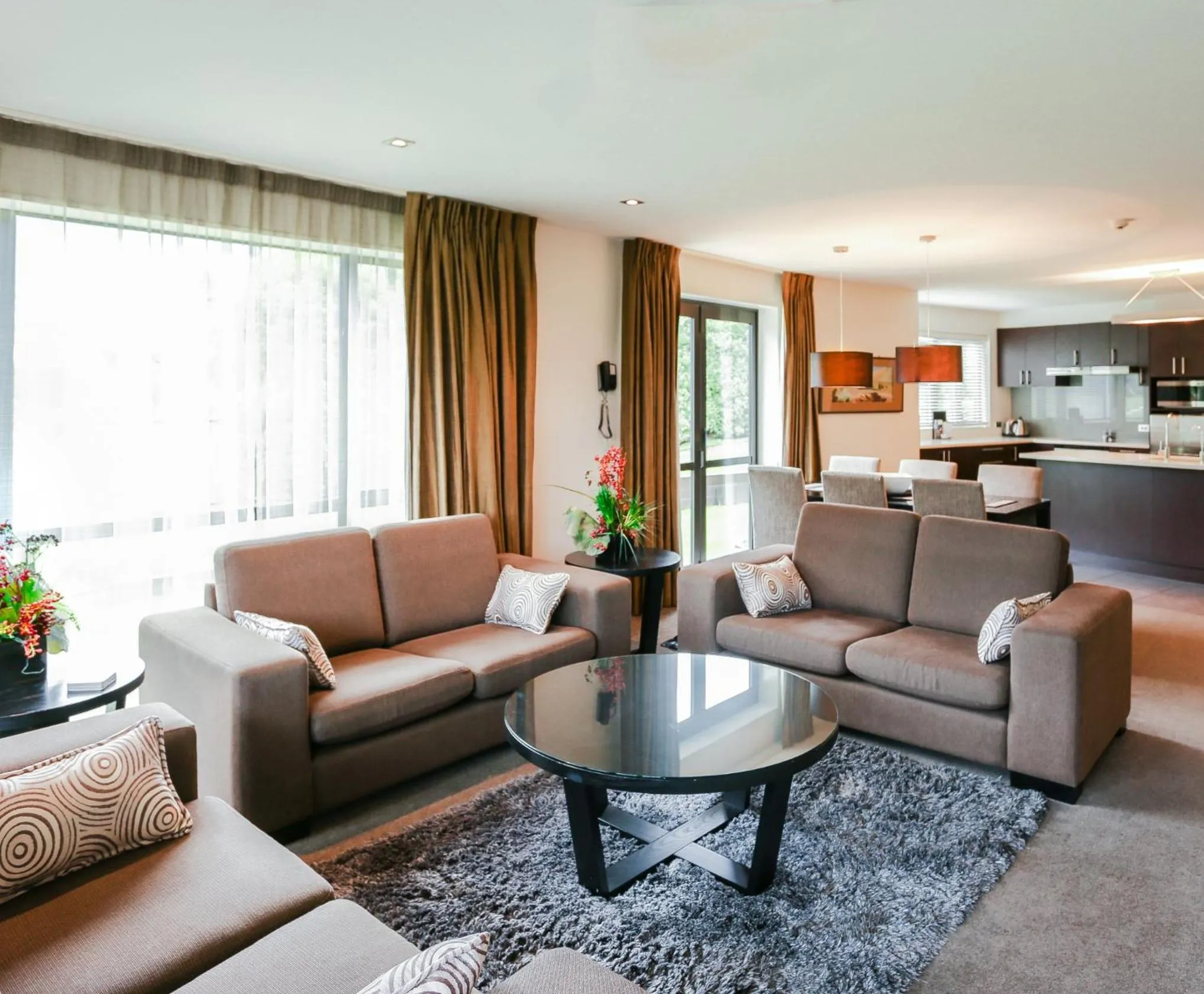 Living room in Village Lake Luxury Apartments