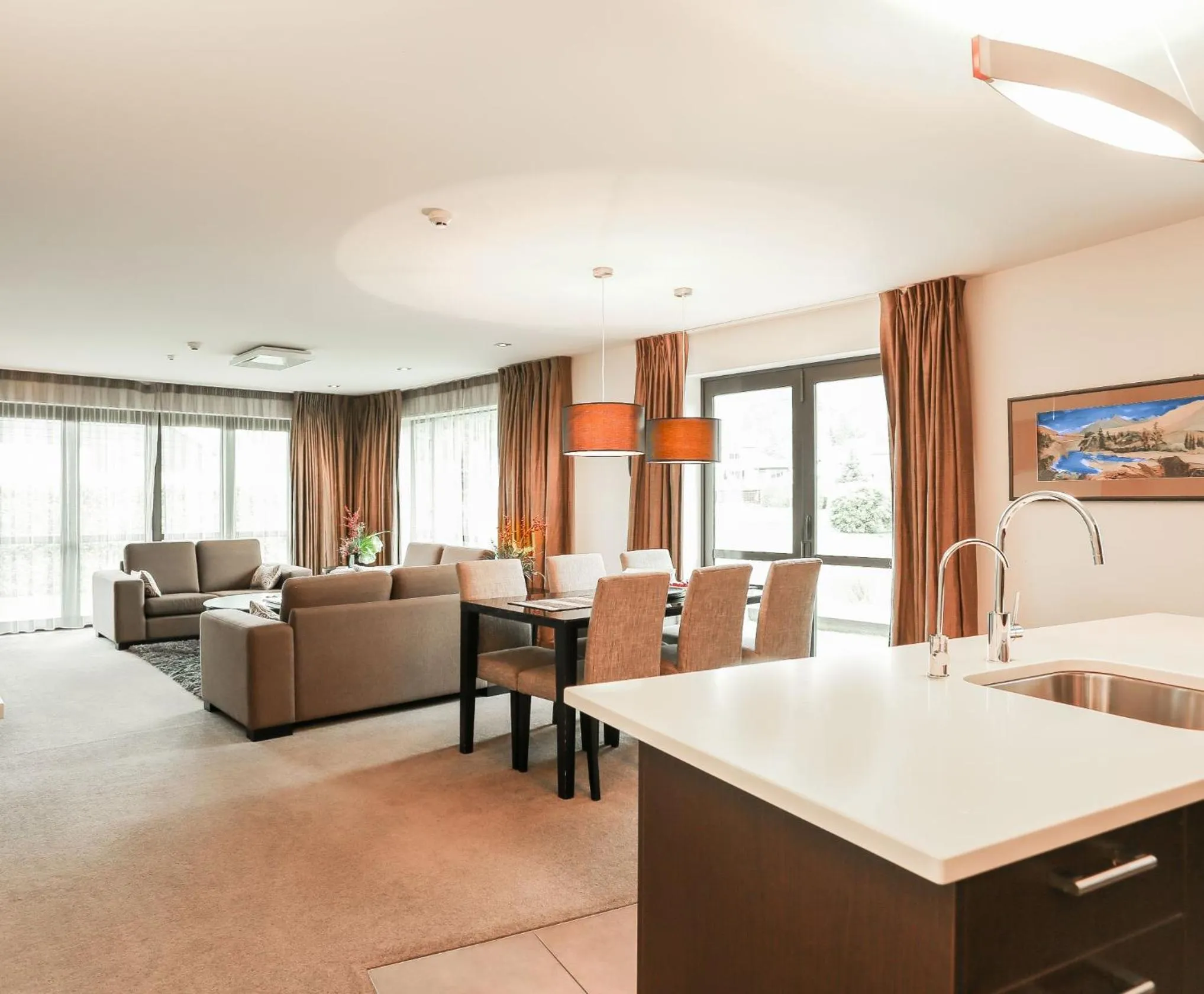 Living room in Village Lake Luxury Apartments