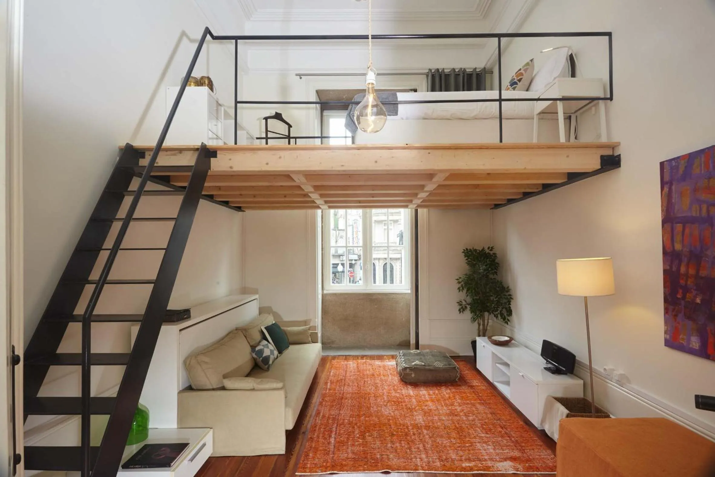 Living room in The Passenger Hostel