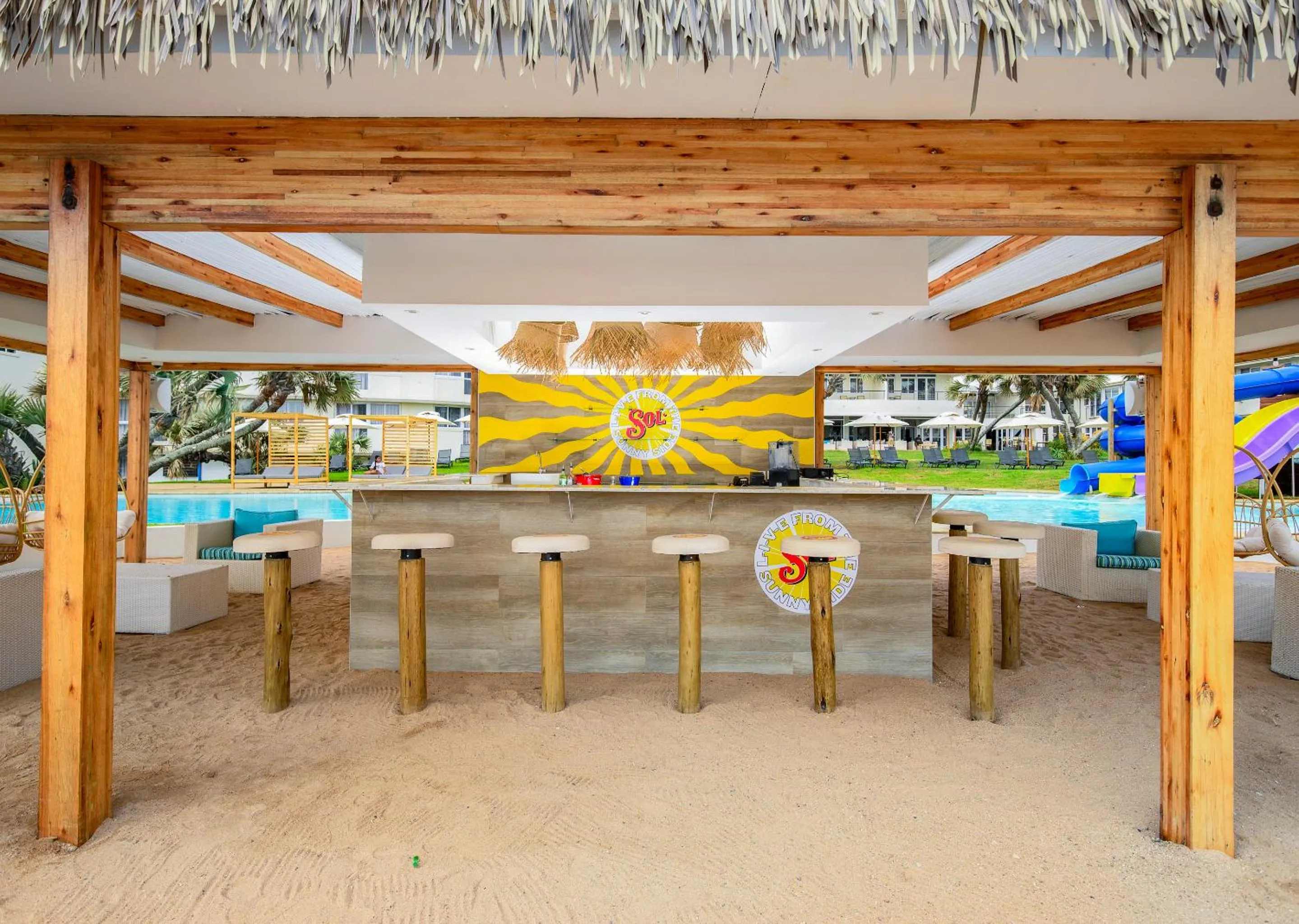 Patio in Blue Marlin All-Inclusive Seascape by Dream Resorts