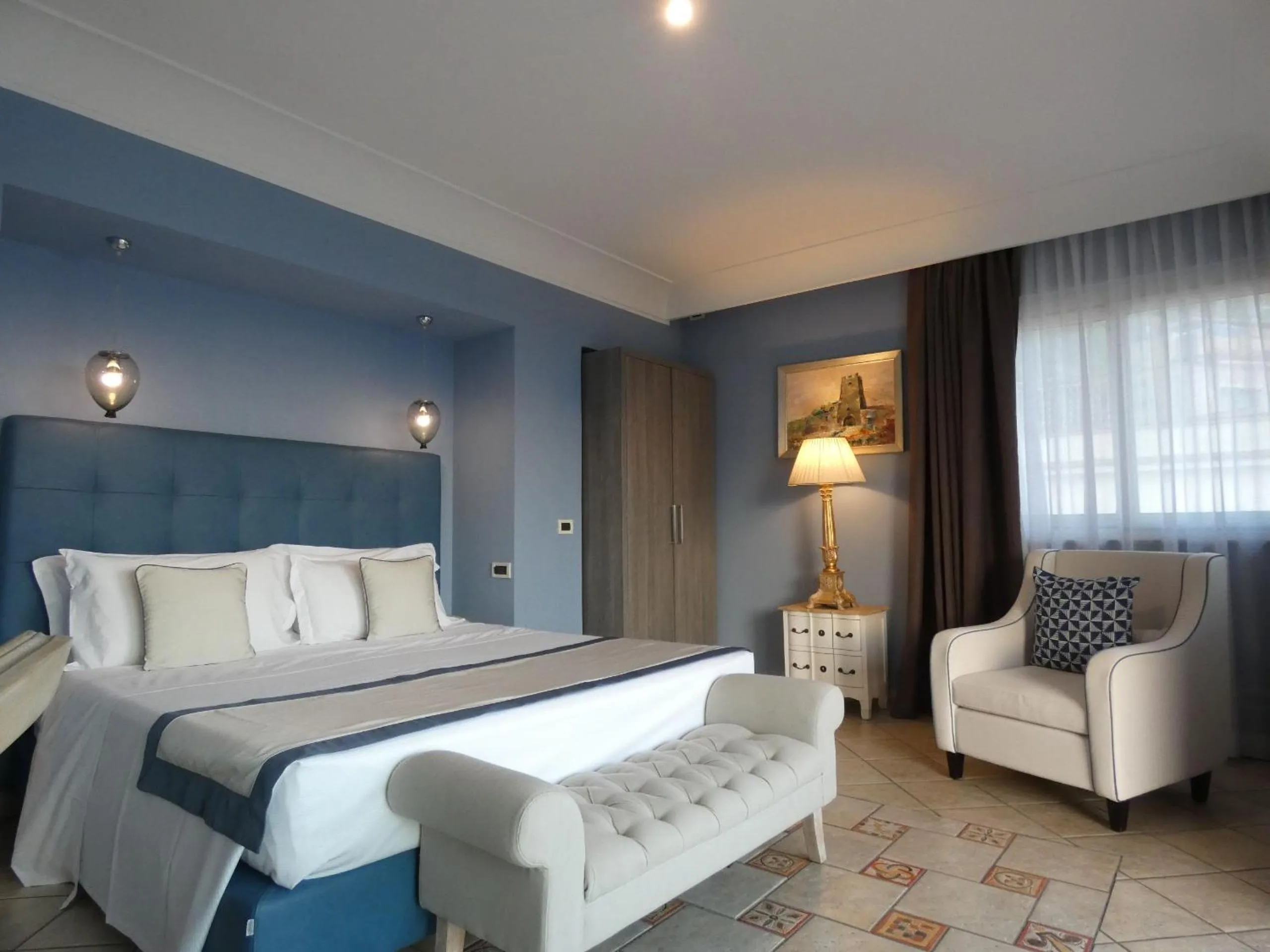 Bed in Villa Le Terrazze Charming Rooms