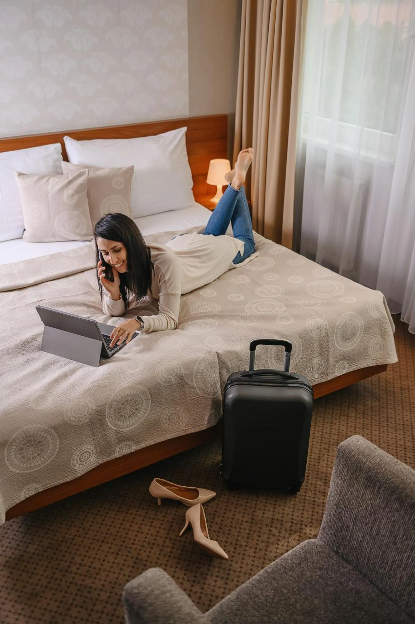 Bed in Hotel Janosik