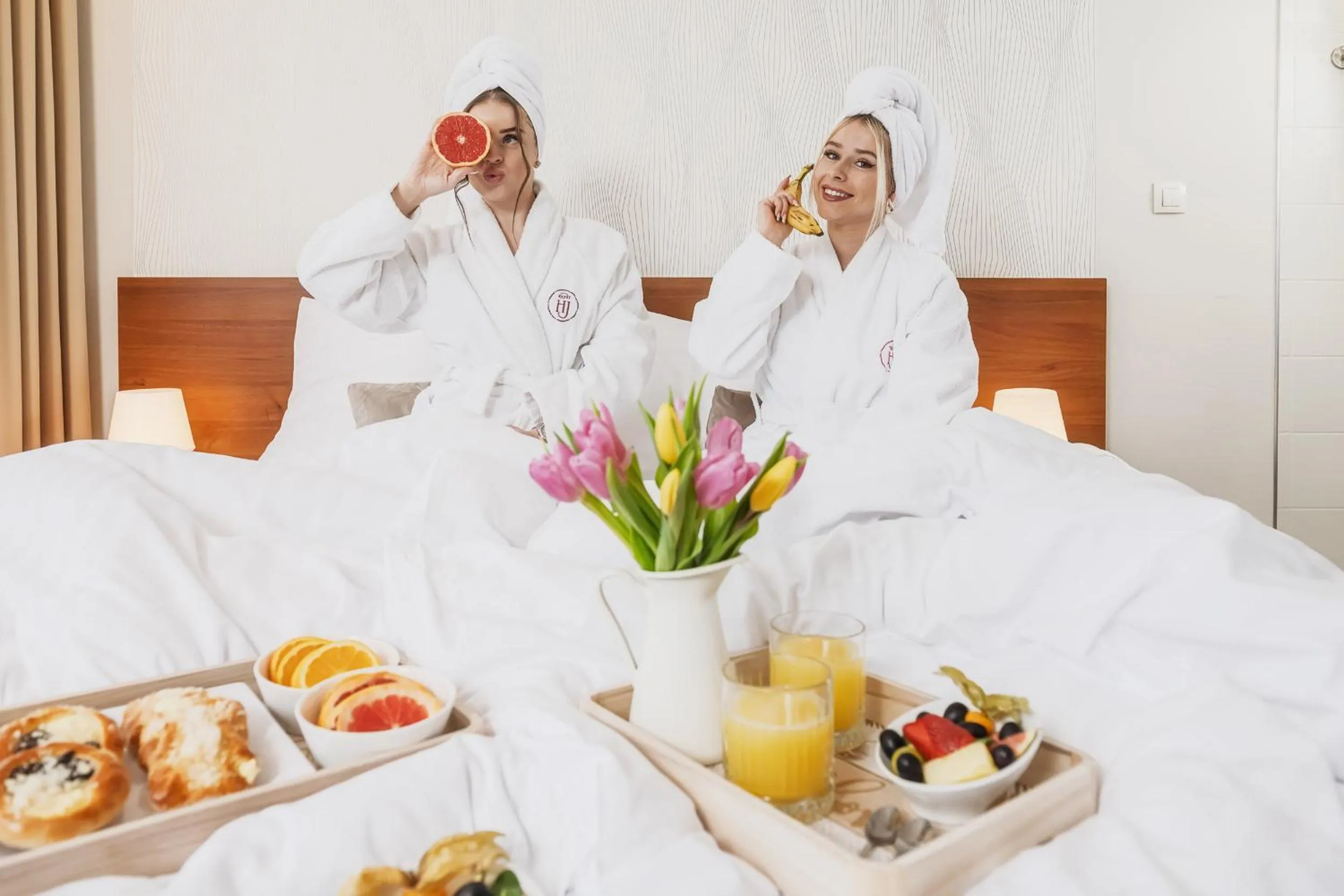 Bed in Hotel Janosik