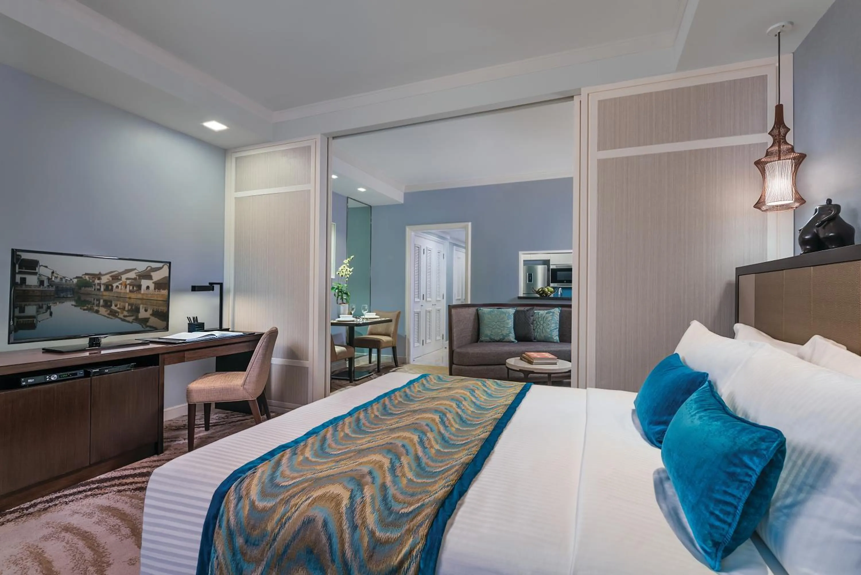 Bed in Ascott Makati