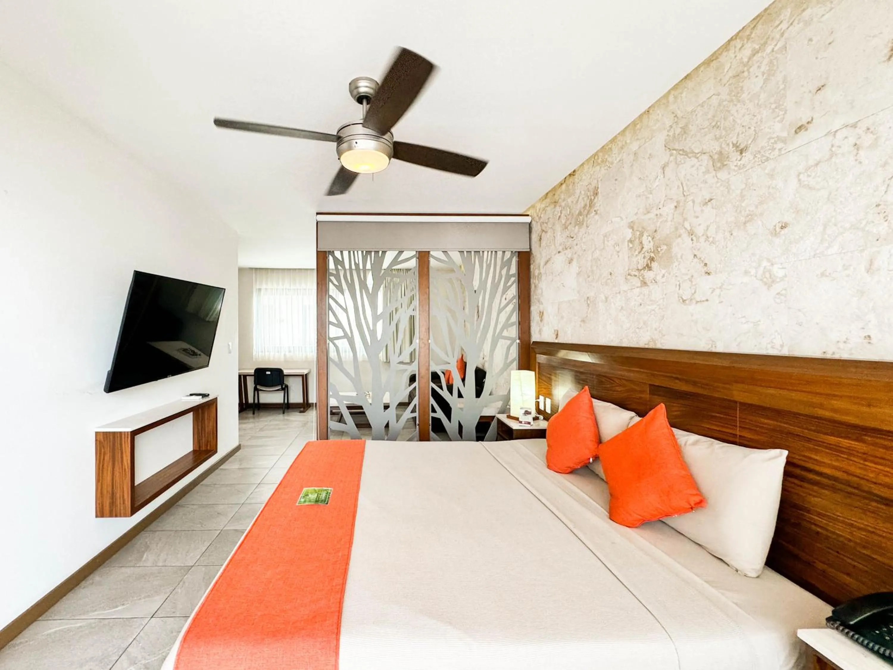 Bedroom, Bed in Grand Fifty Suites