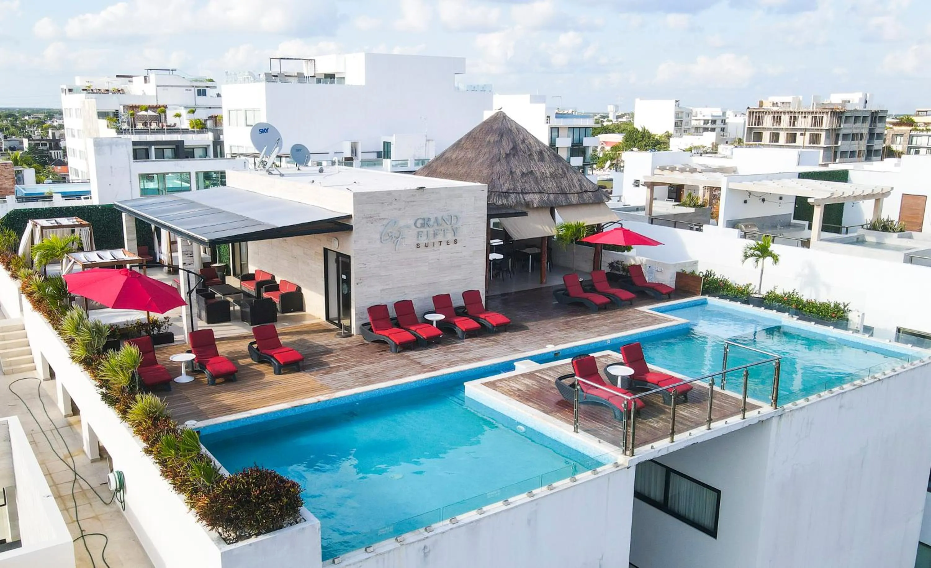 Swimming pool in Grand Fifty Suites