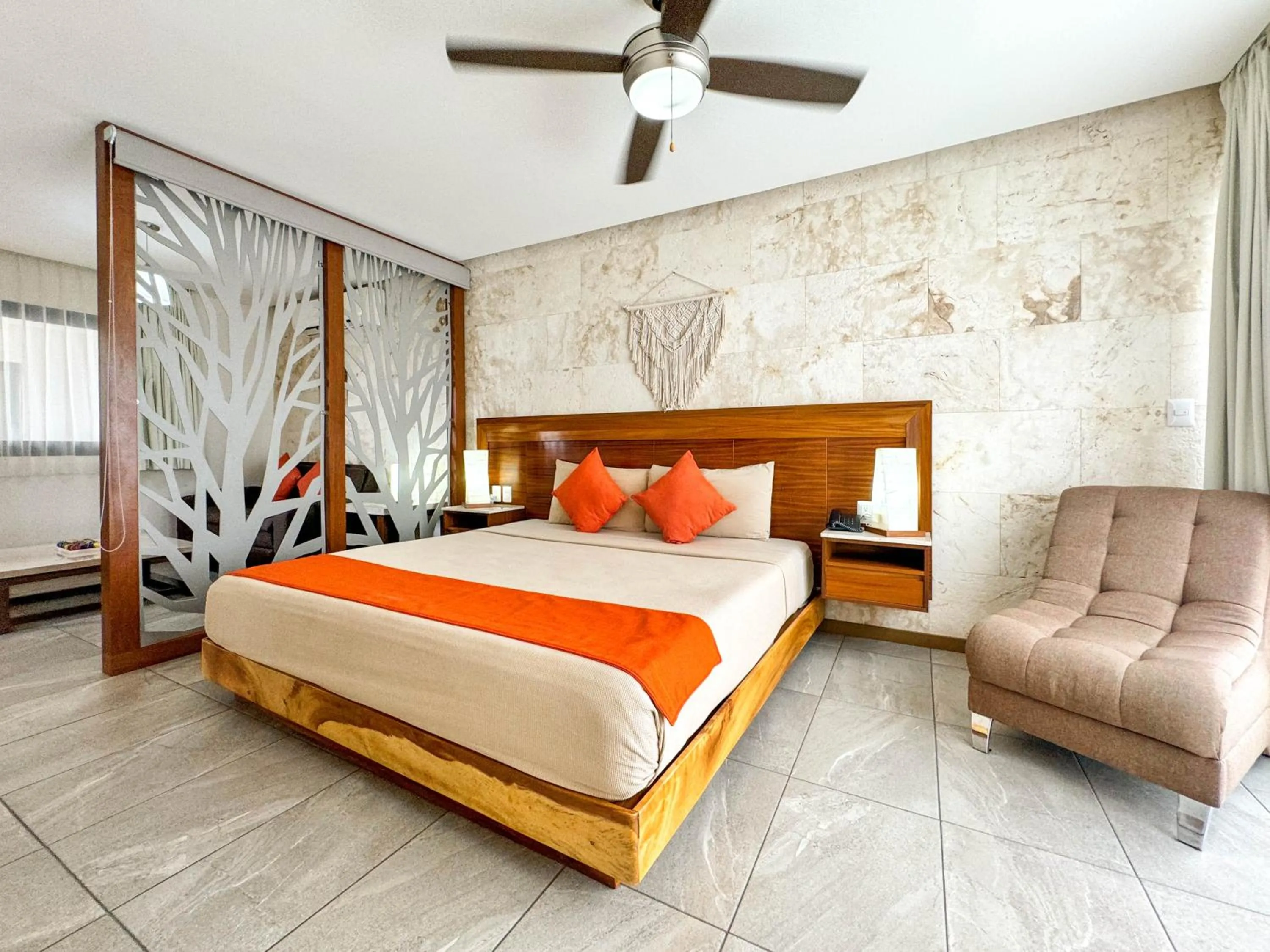 Bedroom, Bed in Grand Fifty Suites