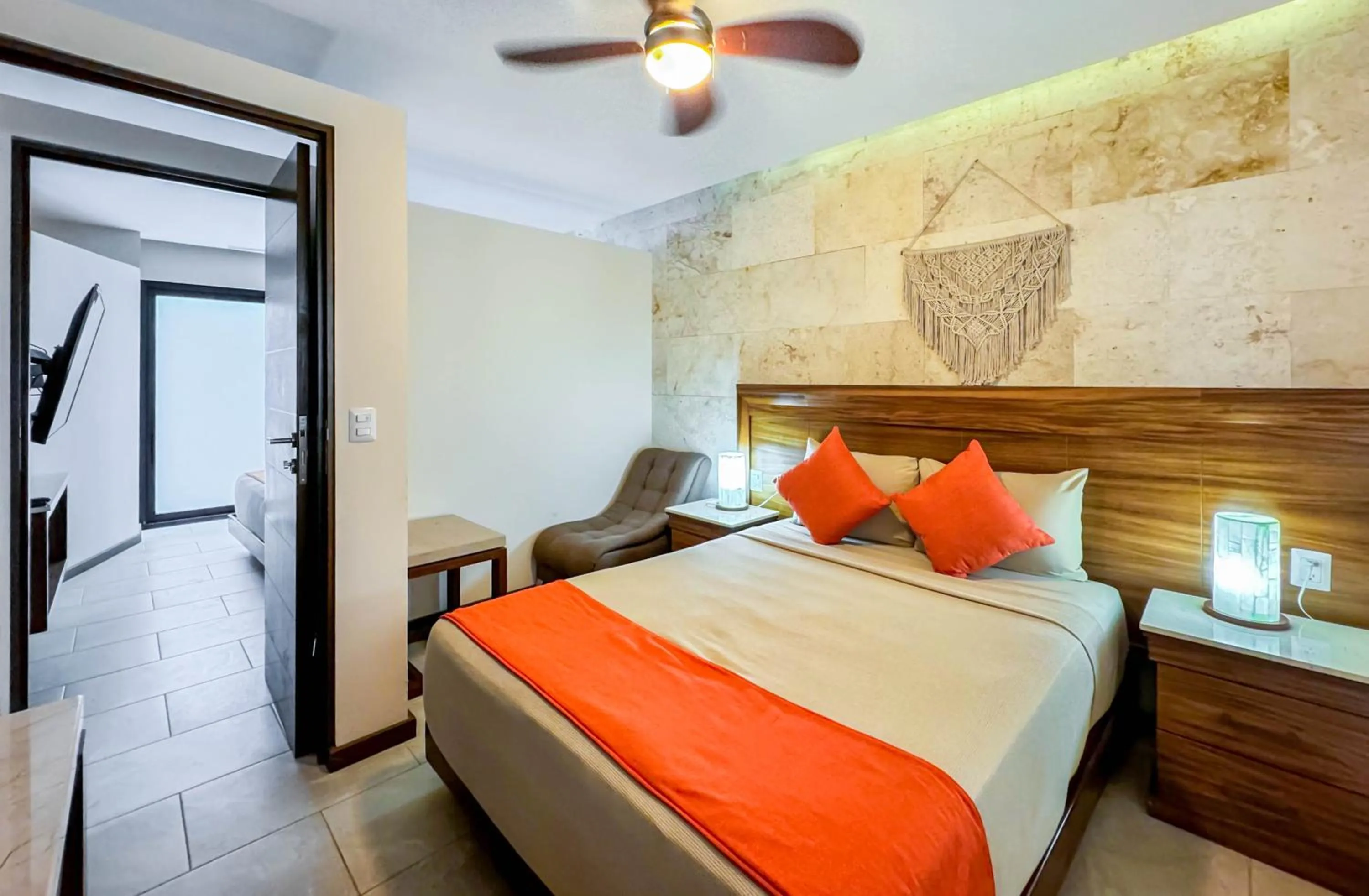 Photo of the whole room, Bed in Grand Fifty Suites