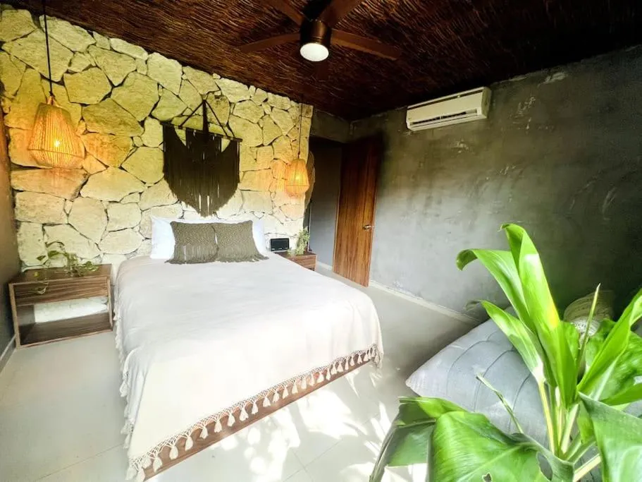 Bed in Luz de Luna Tulum Villa