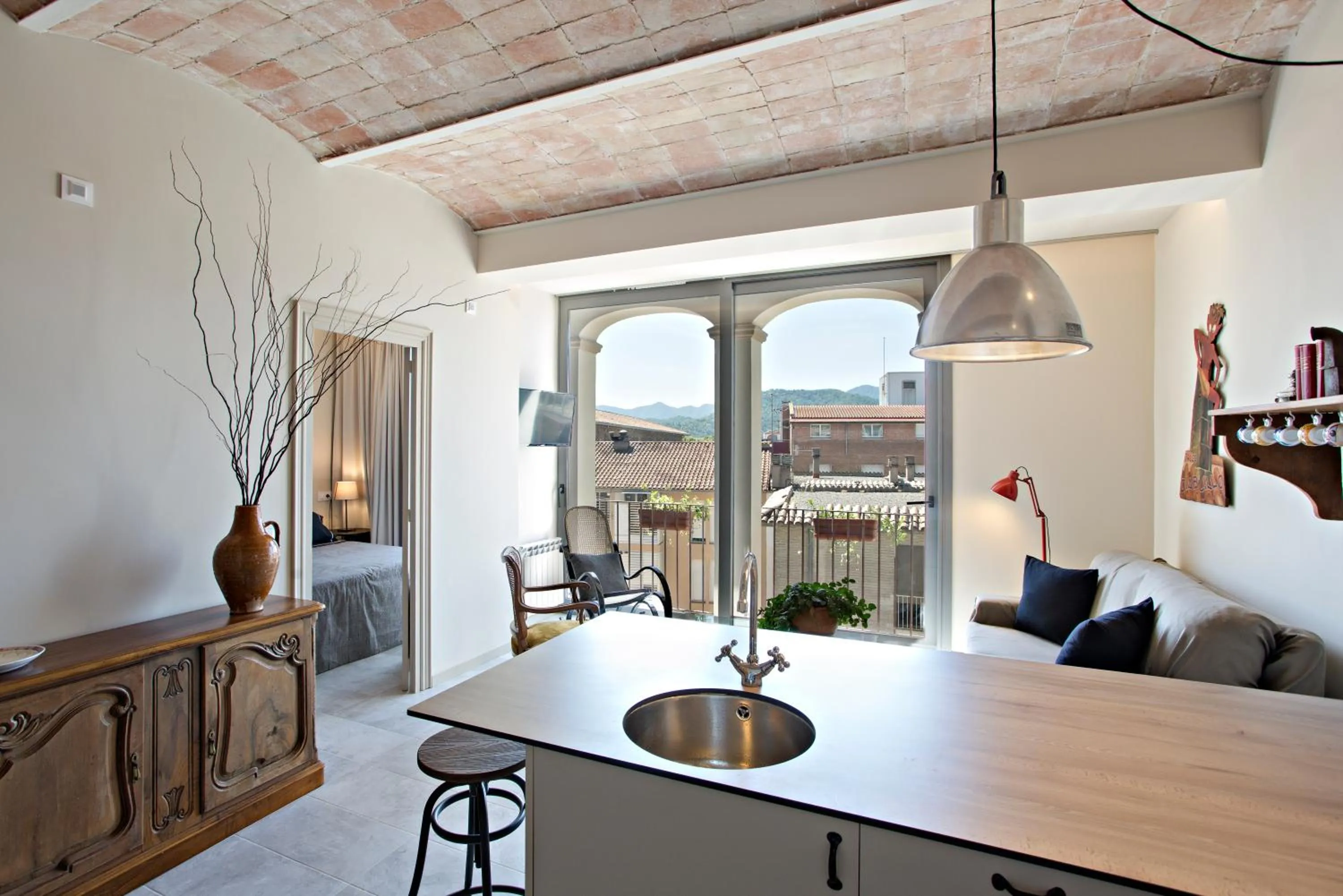 Kitchen or kitchenette in El Jardinet de Sant Esteve