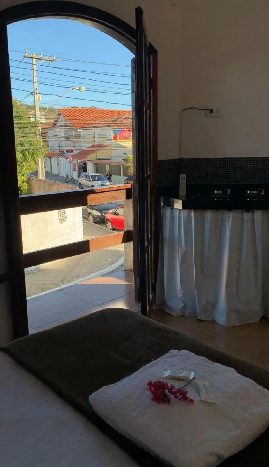 Balcony/Terrace, Bed in Melhores Suítes