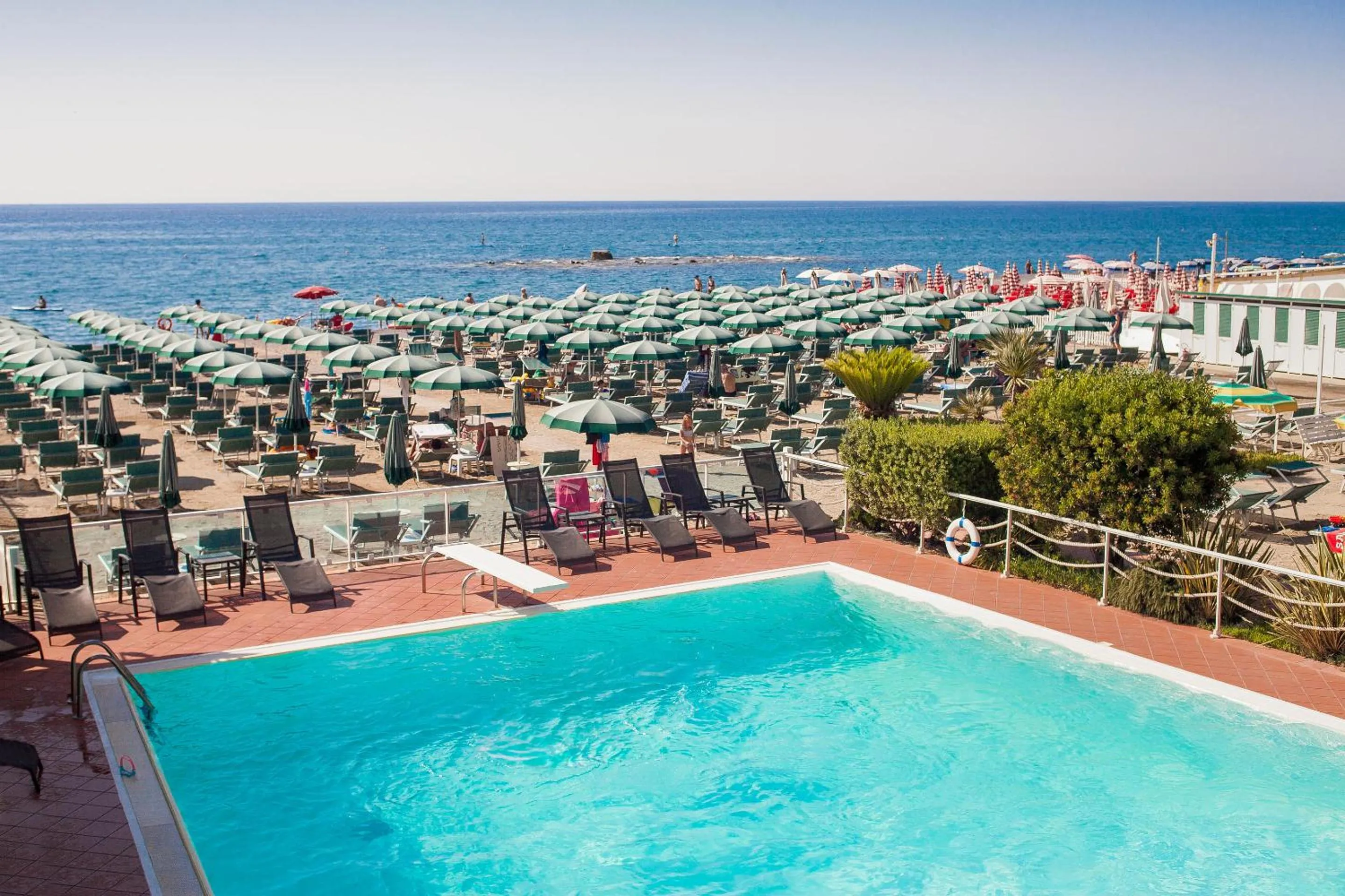 Pool view in Hotel Gabriella
