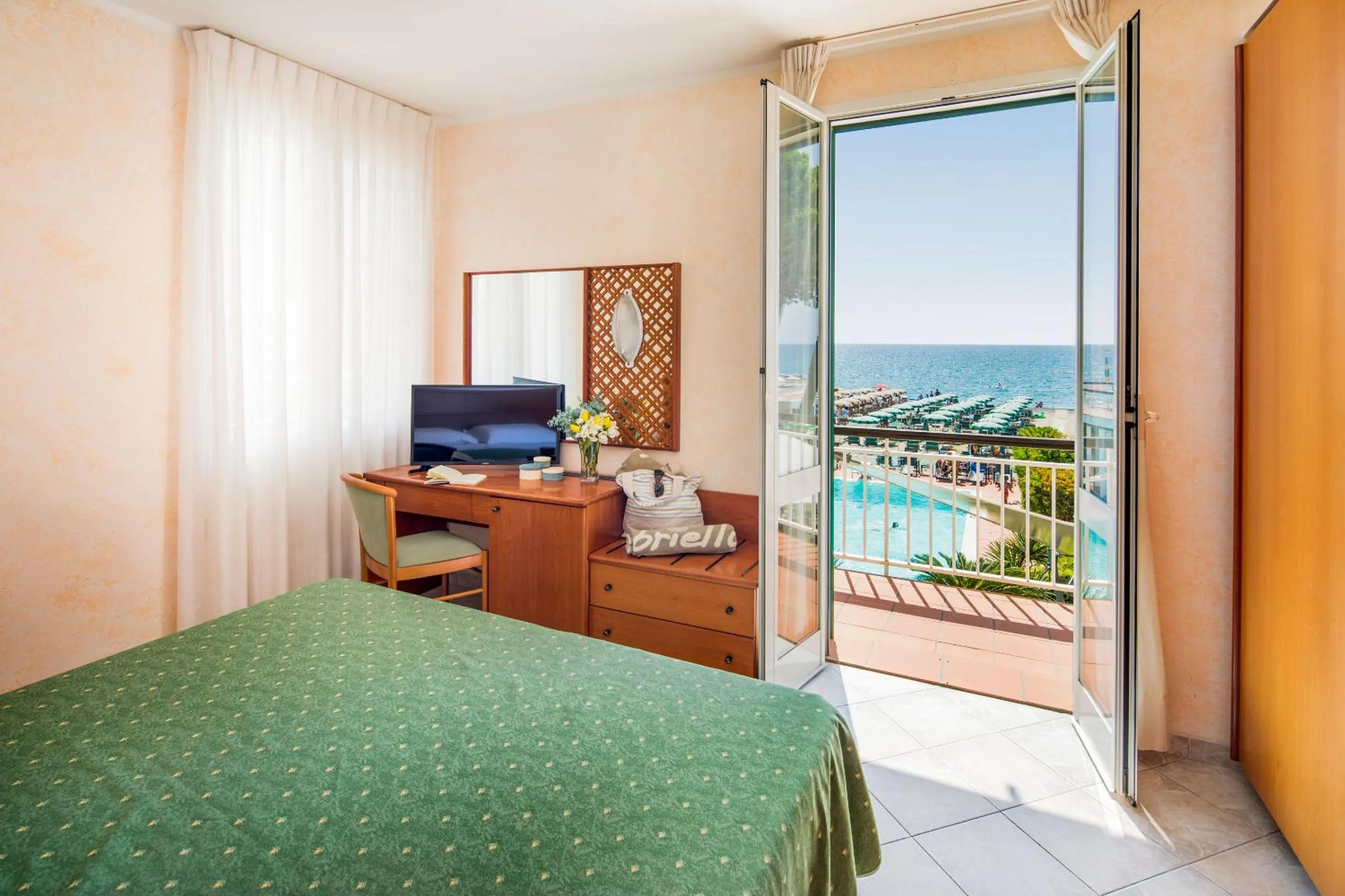 Bed in Hotel Gabriella