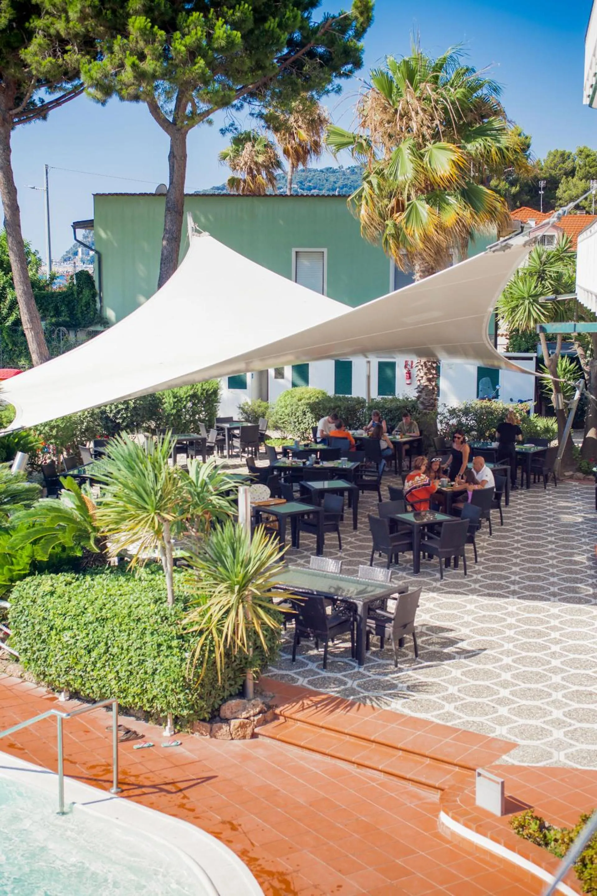 Patio in Hotel Gabriella