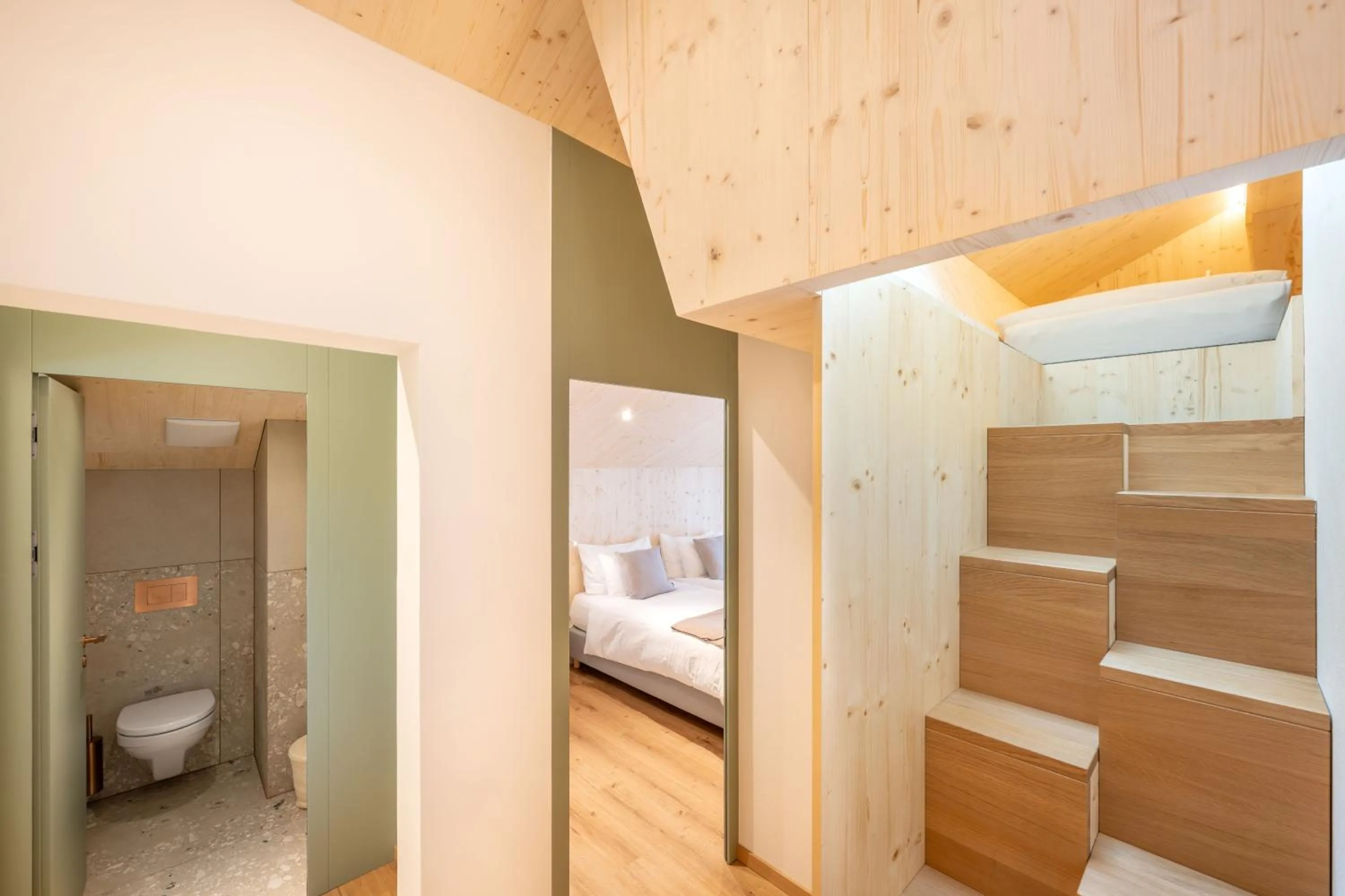 Bed in Hotel Sarazena