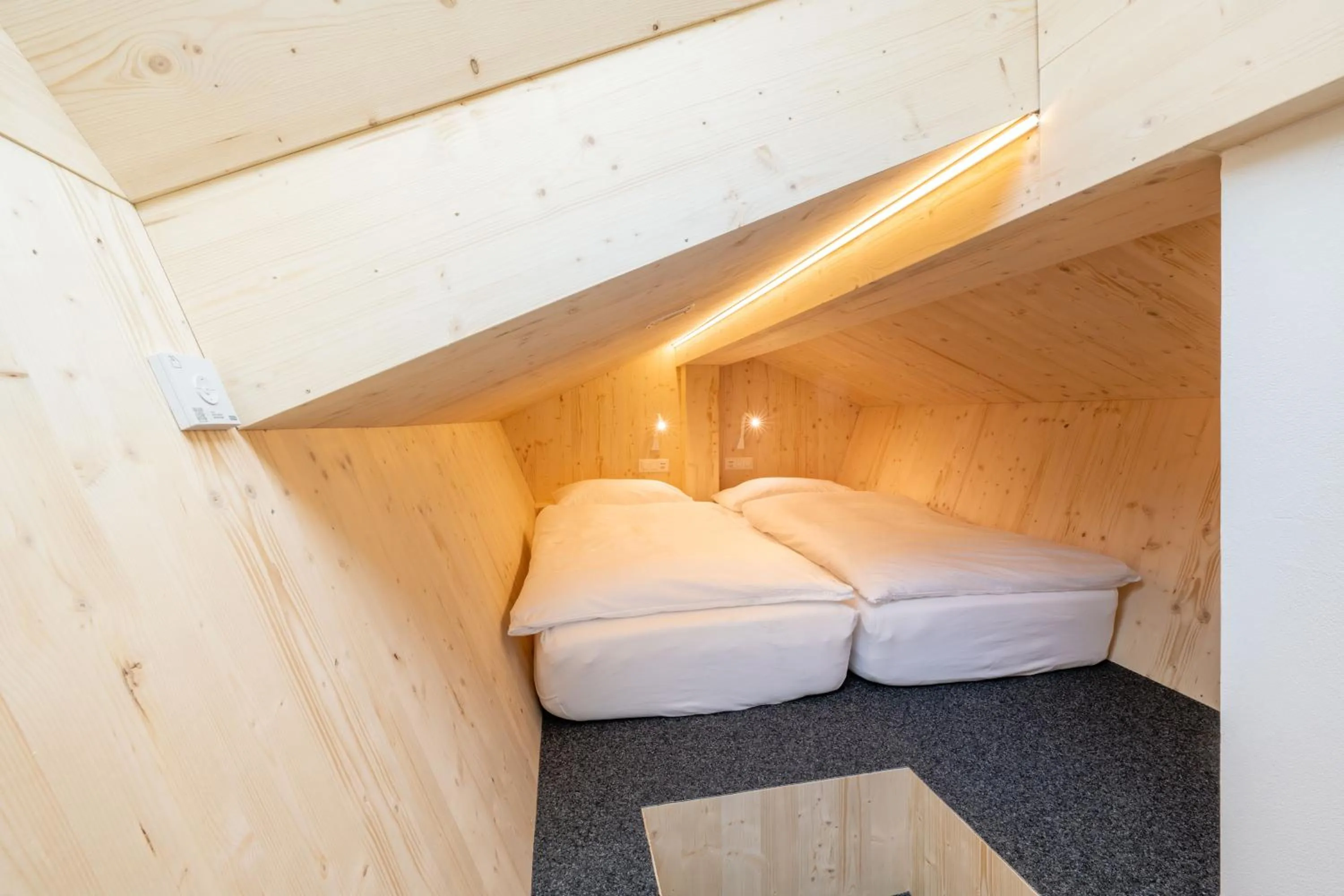 Bed in Hotel Sarazena