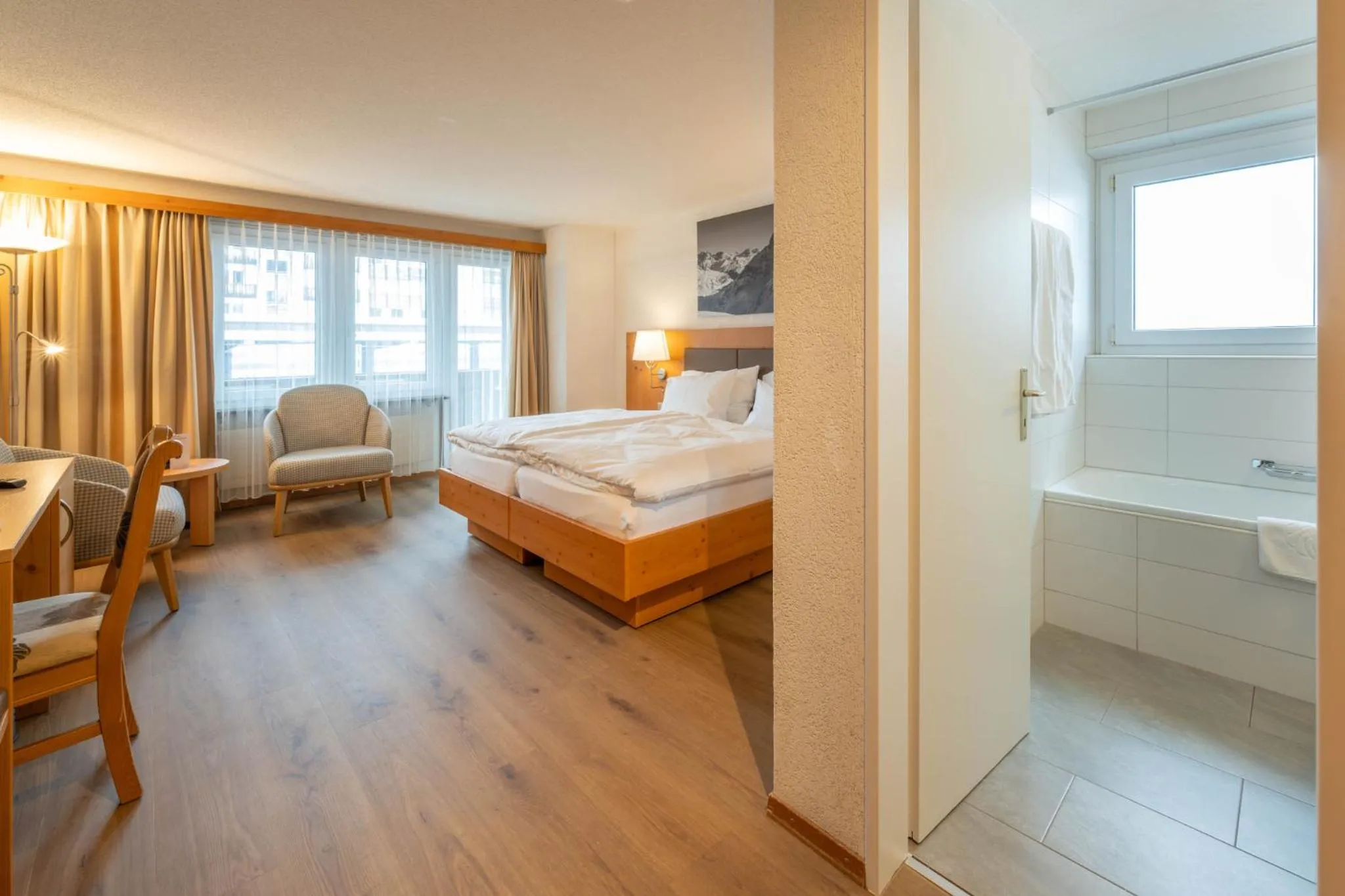 Bed in Hotel Sarazena