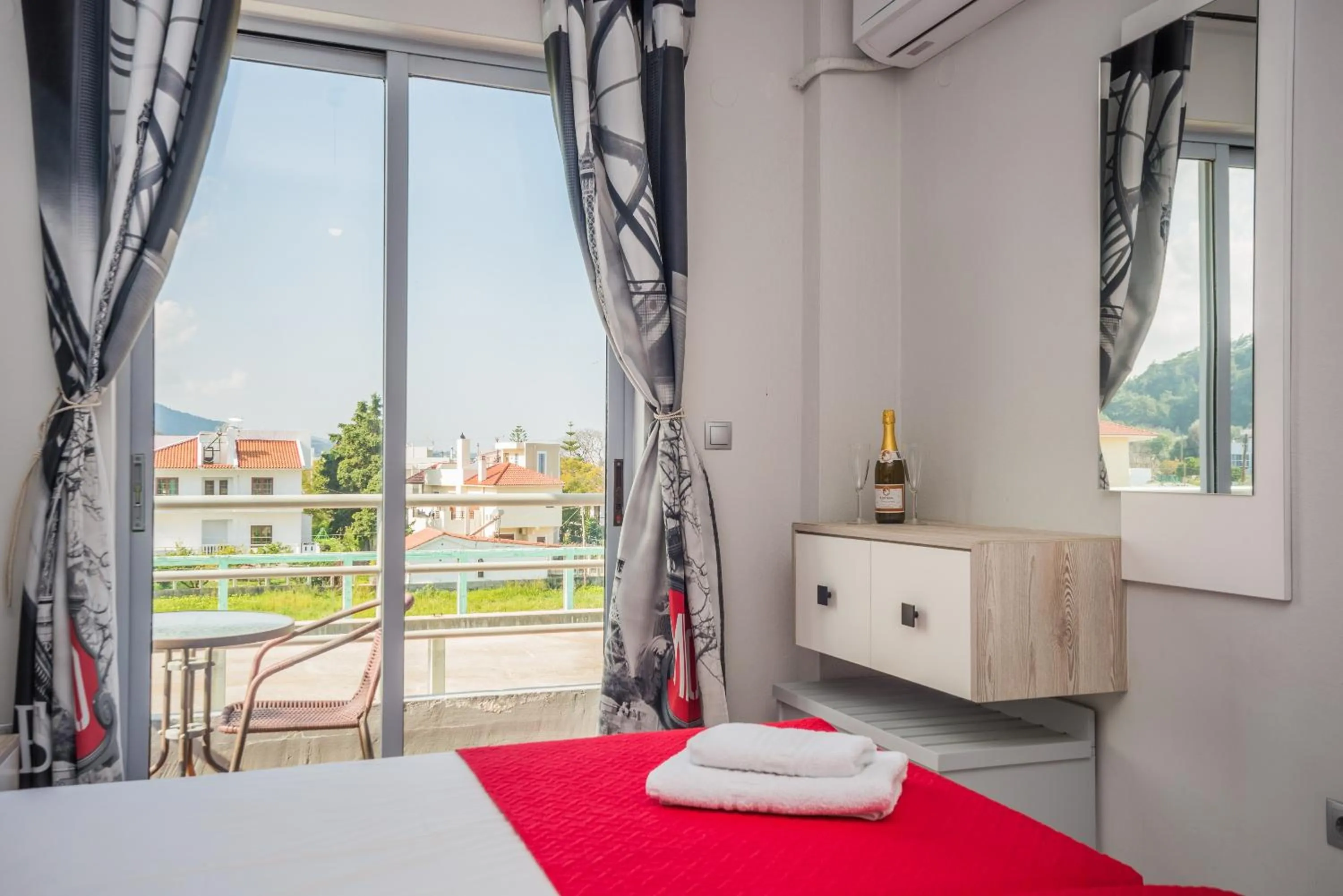 Bed in Maritina Apartments