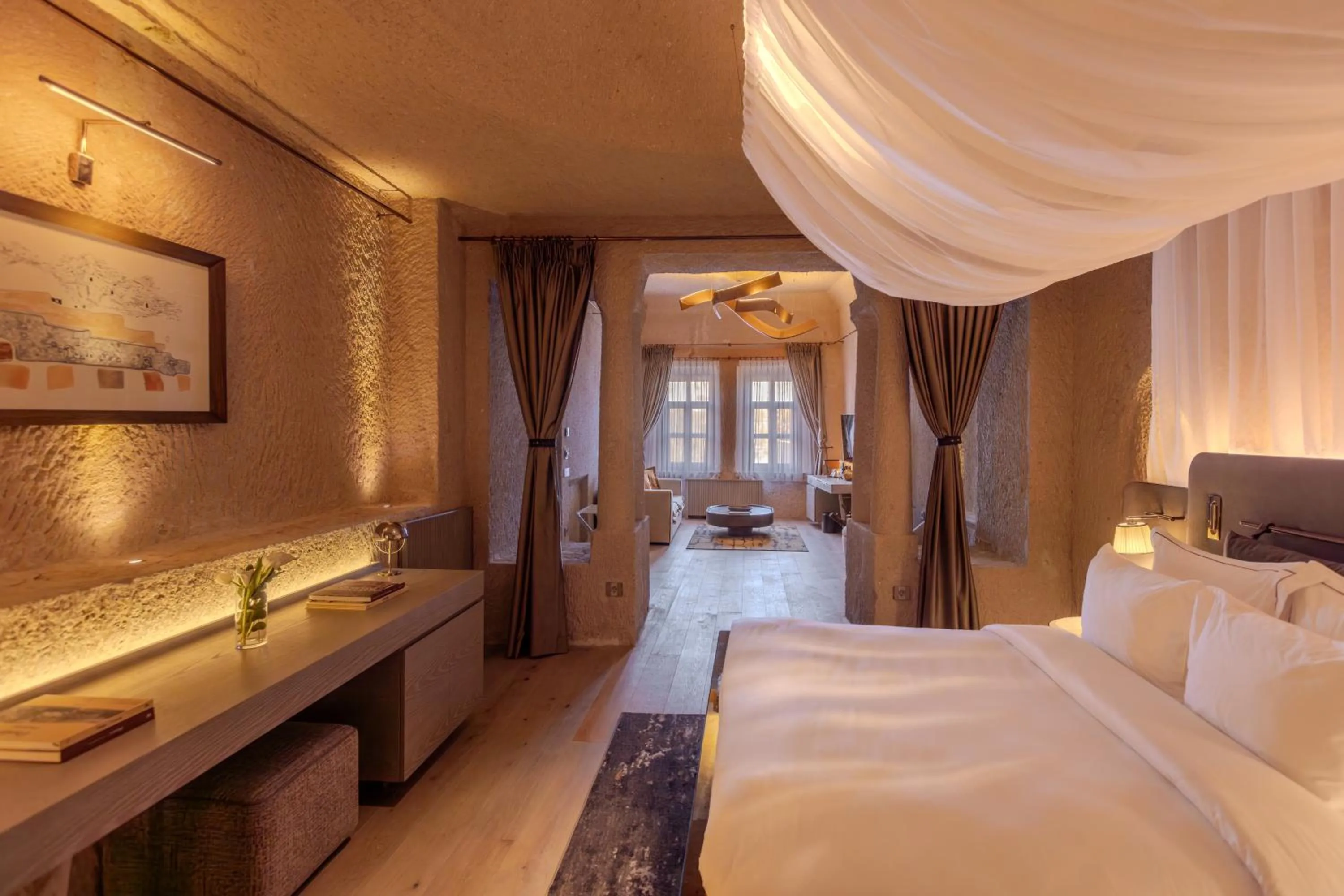 Bed in Avantgarde Refined Caves Of Cappadocia