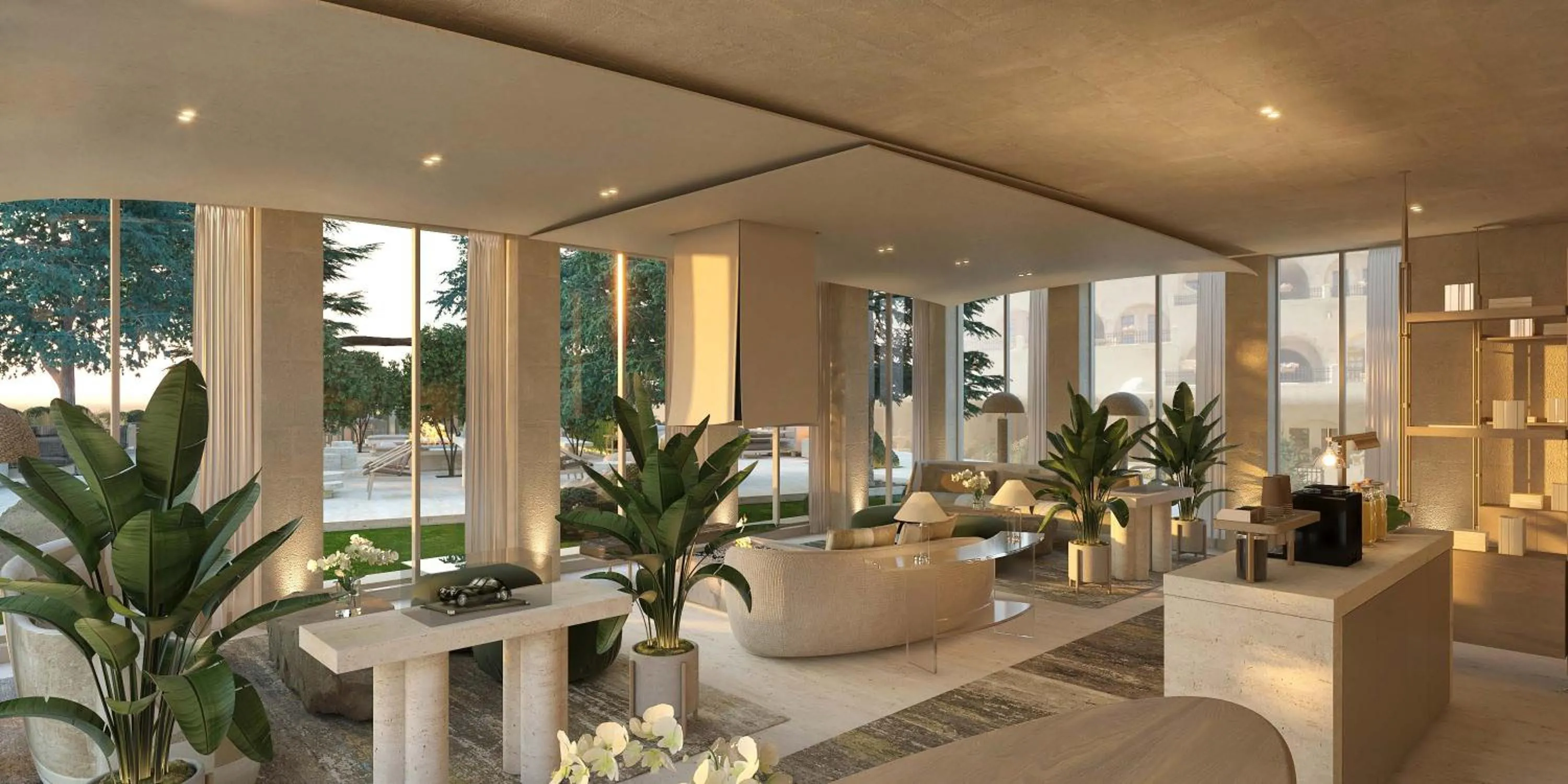 Living room in Avantgarde Refined Caves Of Cappadocia