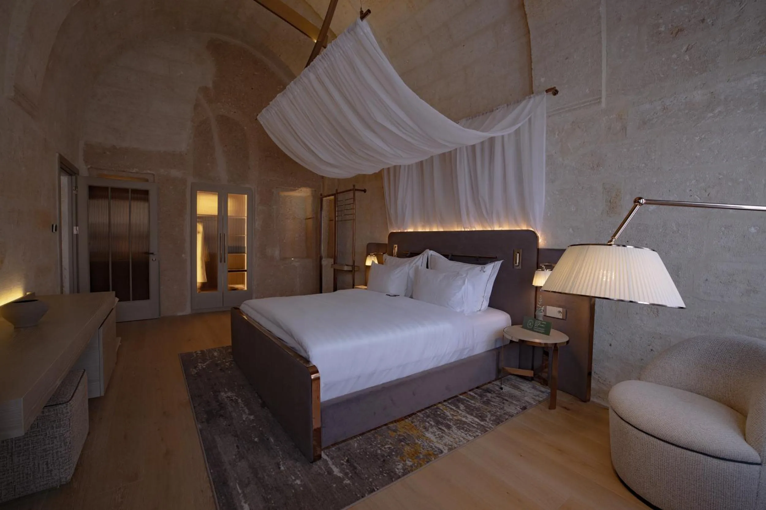 Bedroom, Bed in Avantgarde Refined Caves Of Cappadocia