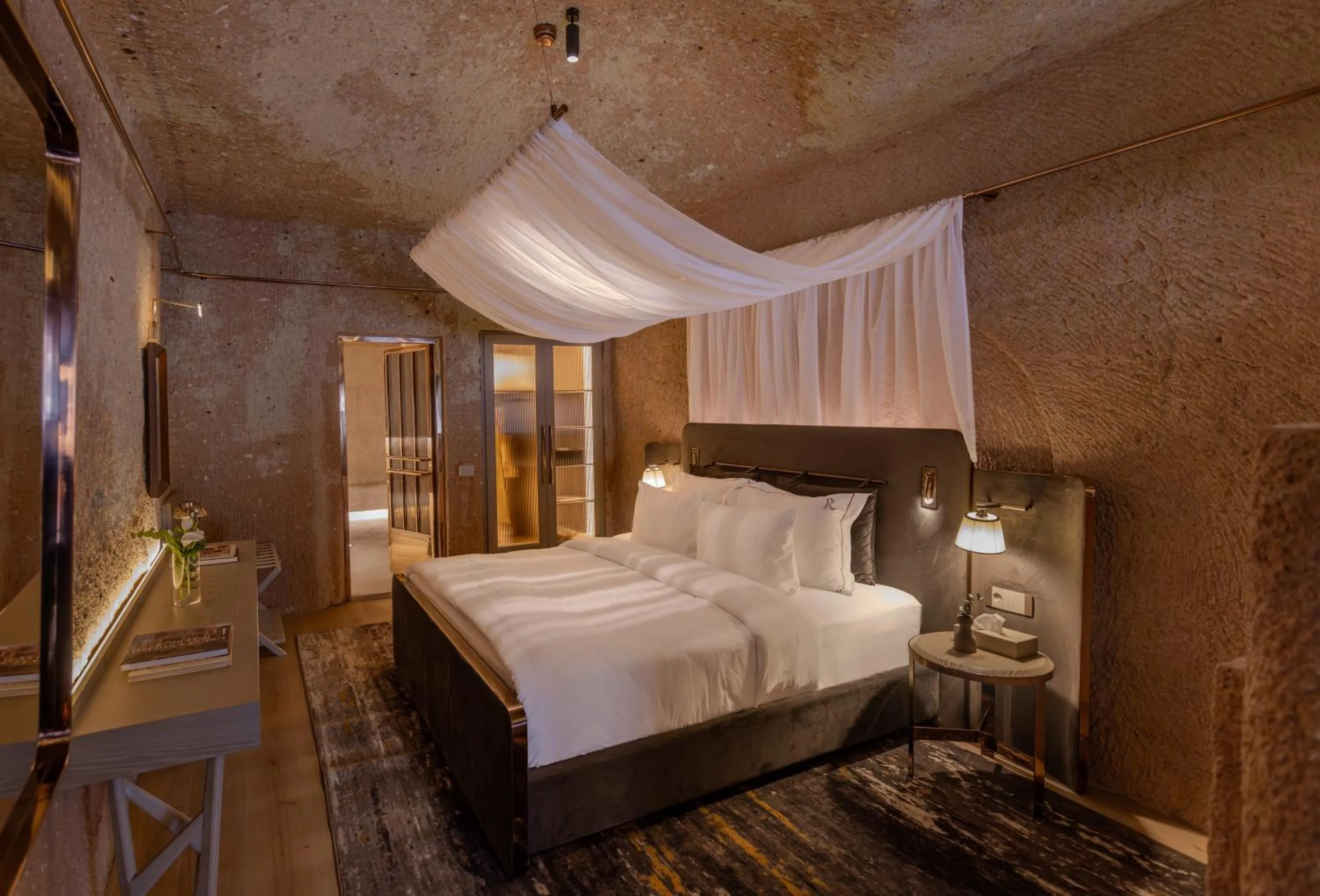 Bed in Avantgarde Refined Caves Of Cappadocia