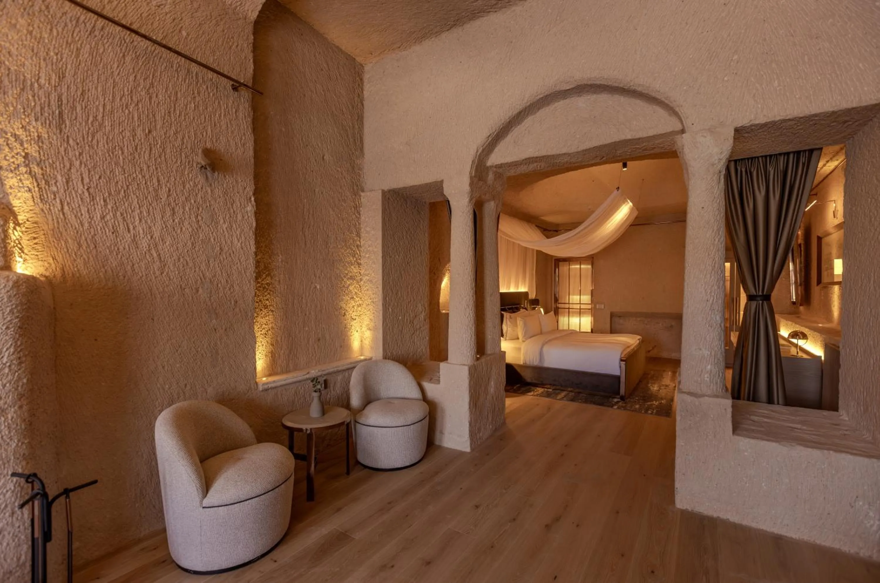 Bed in Avantgarde Refined Caves Of Cappadocia