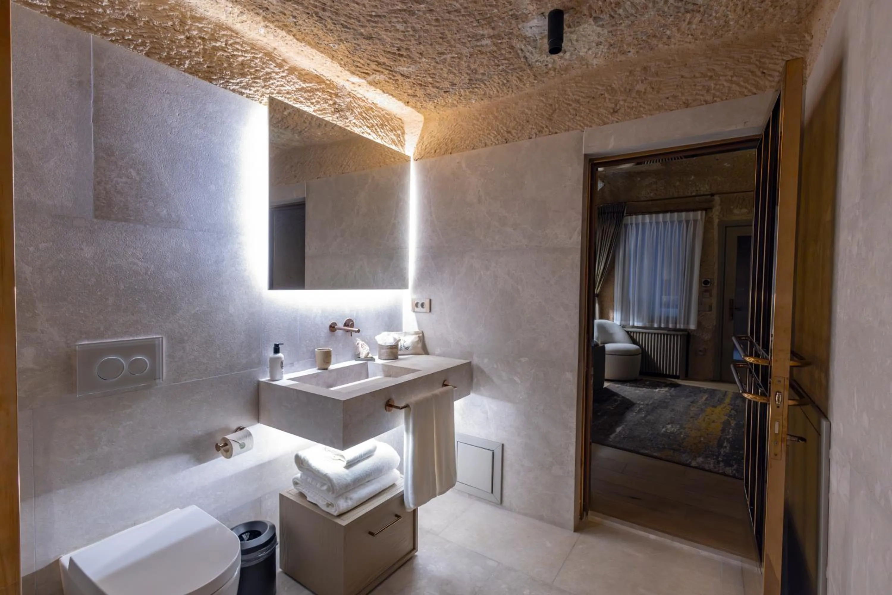 Bathroom in Avantgarde Refined Caves Of Cappadocia