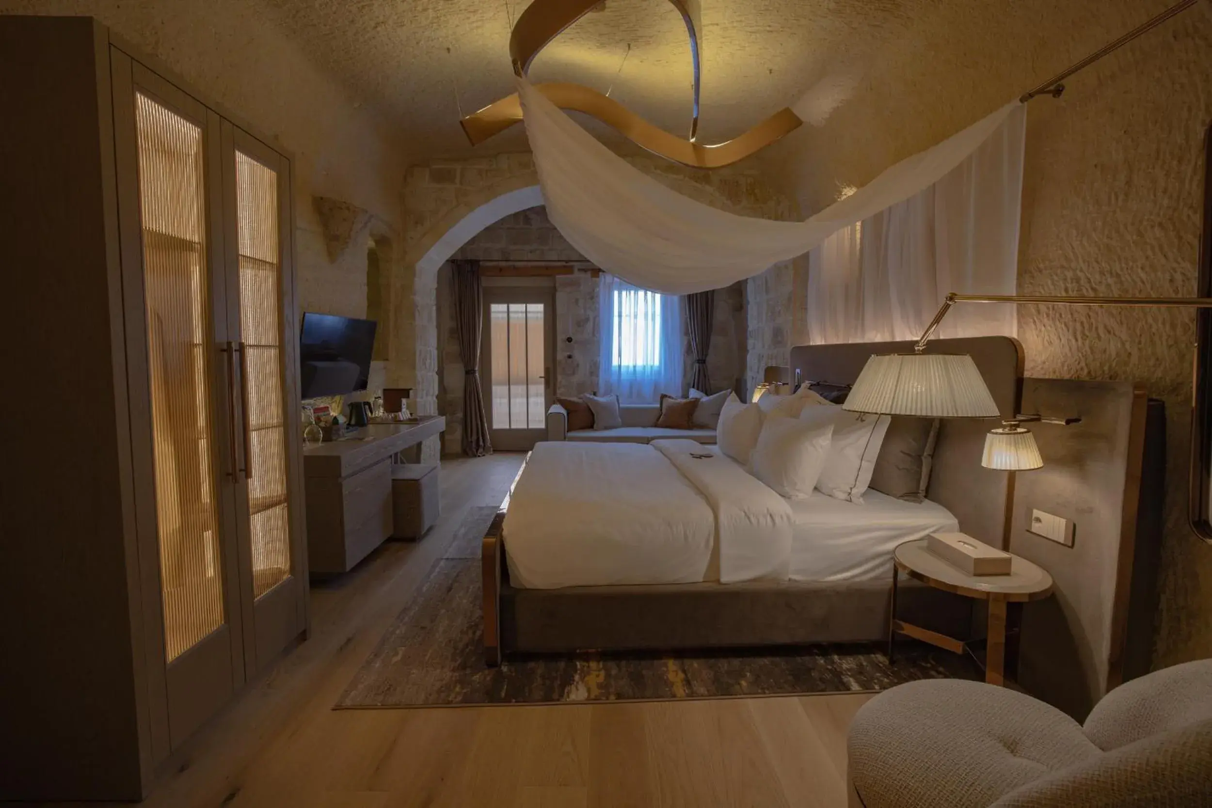 Deluxe Double Room in Avantgarde Refined Caves Of Cappadocia Deluxe Double Room in Avantgarde Refined Caves Of Cappadocia