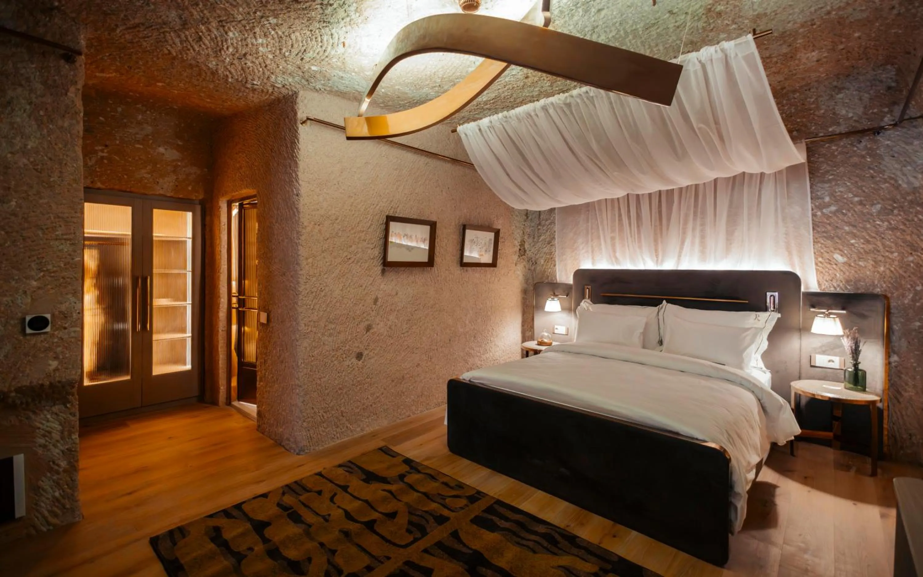 Bed in Avantgarde Refined Caves Of Cappadocia