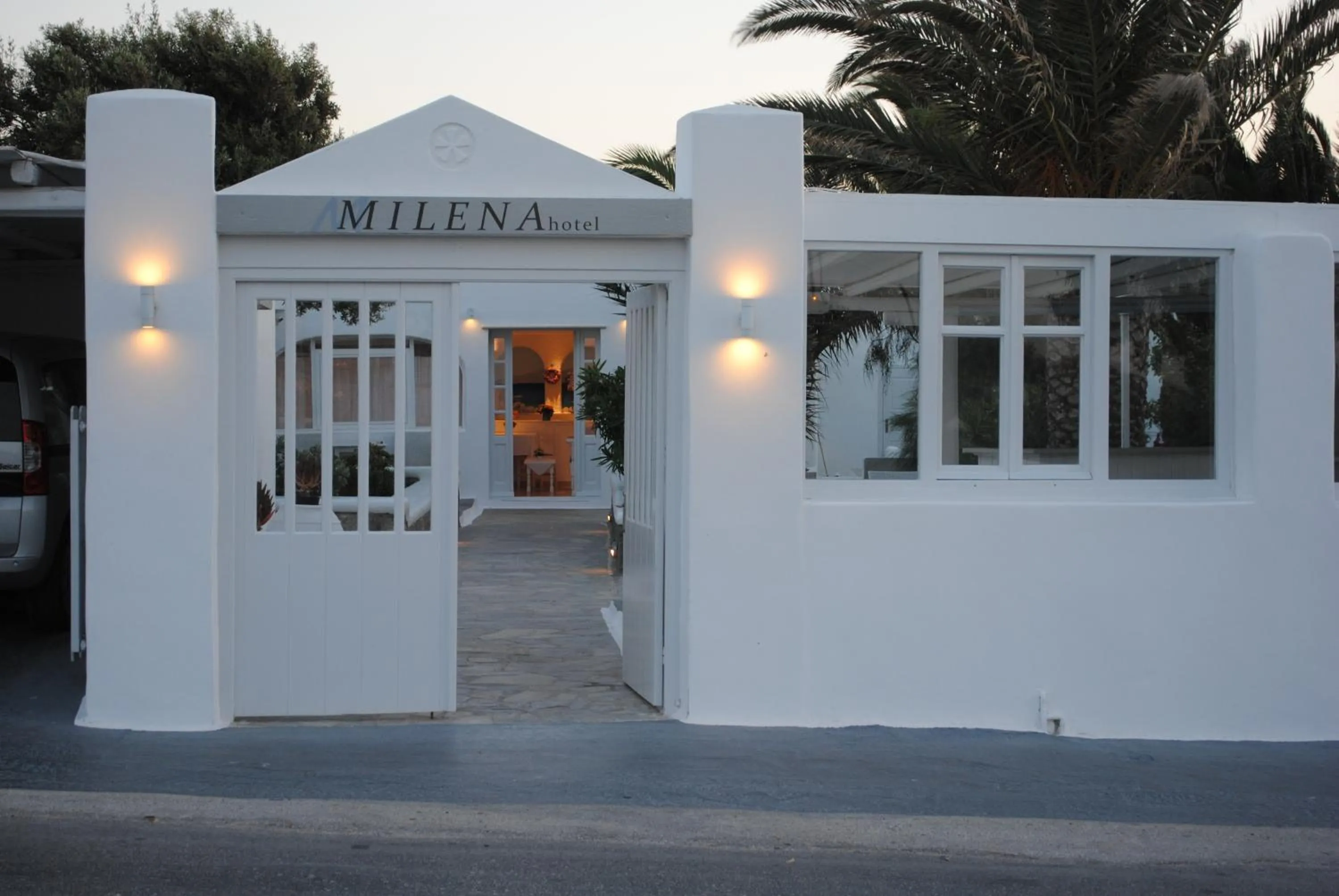 Facade/entrance in Hotel Milena
