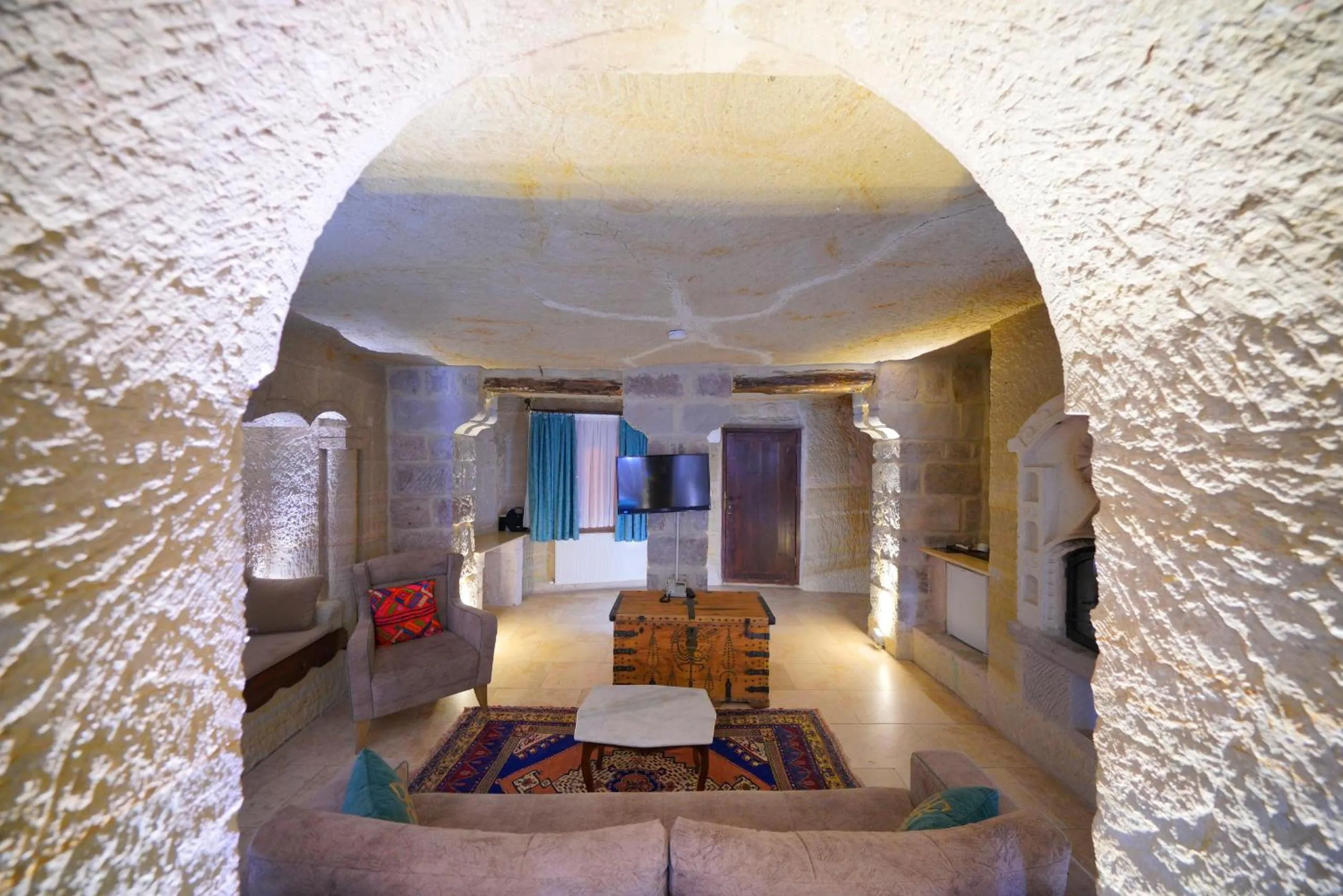 Seating area in Holiday Cave Hotel