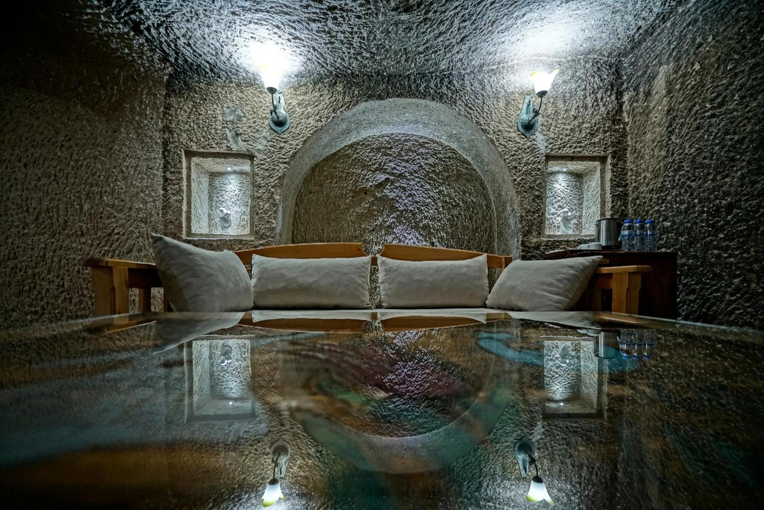 Seating area in Holiday Cave Hotel