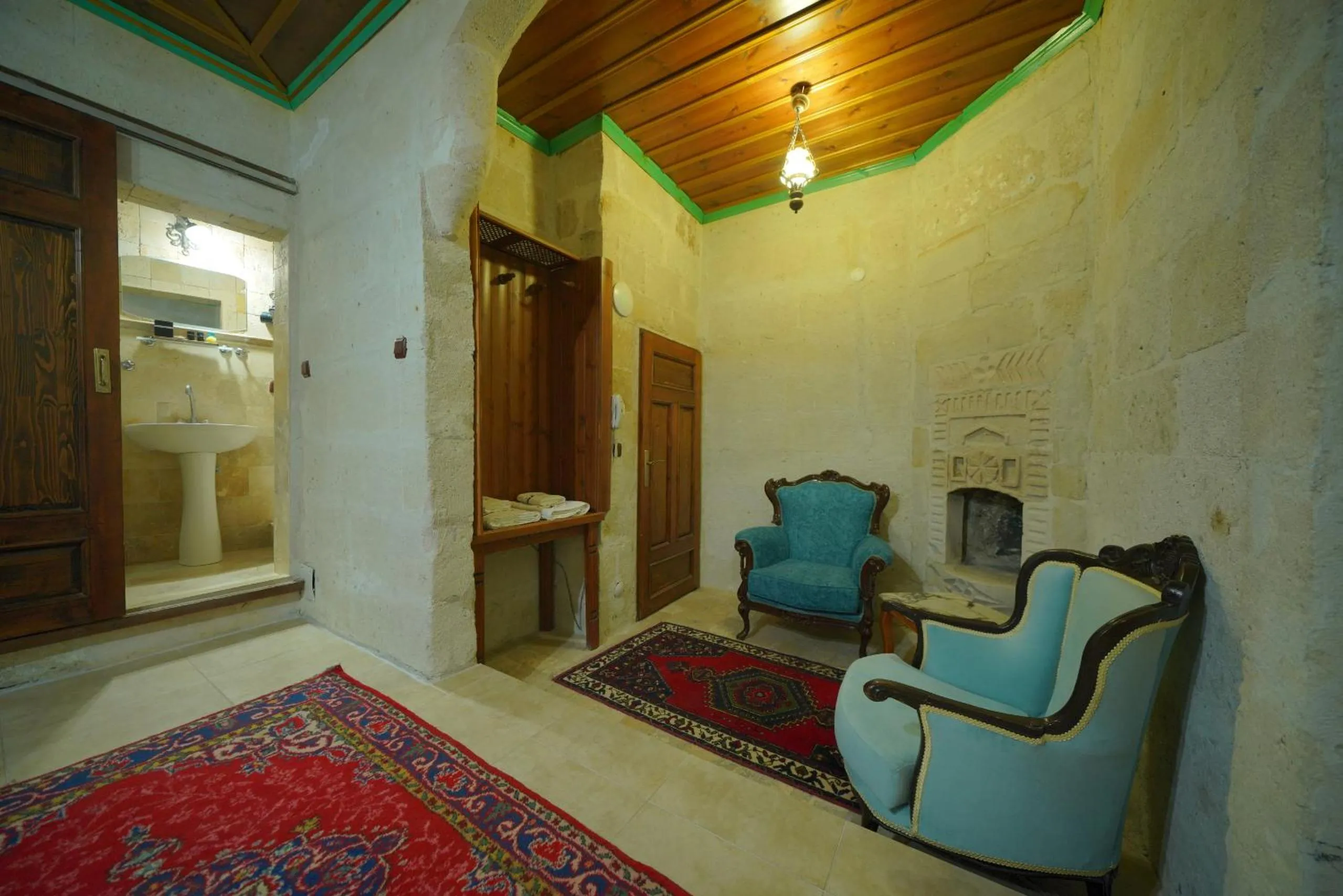 Seating area in Holiday Cave Hotel