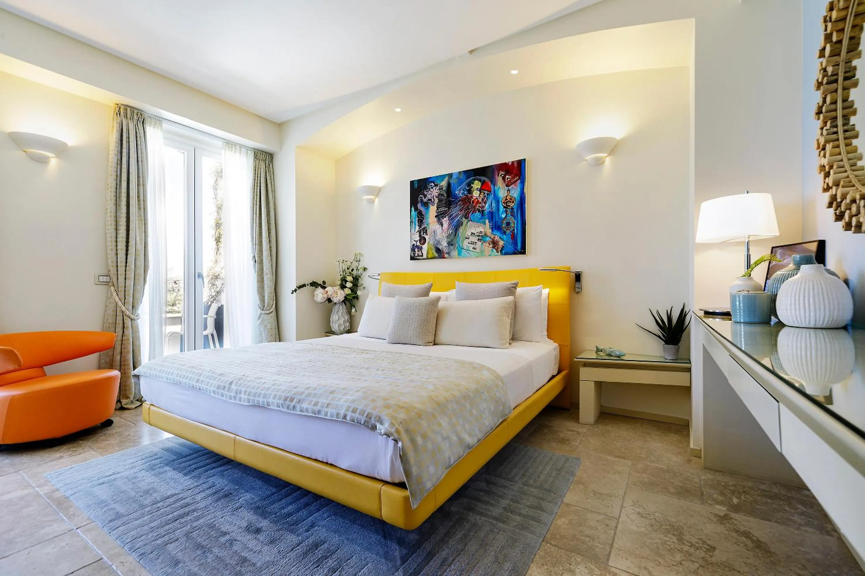 Bedroom in Hotel Villa Blu Capri