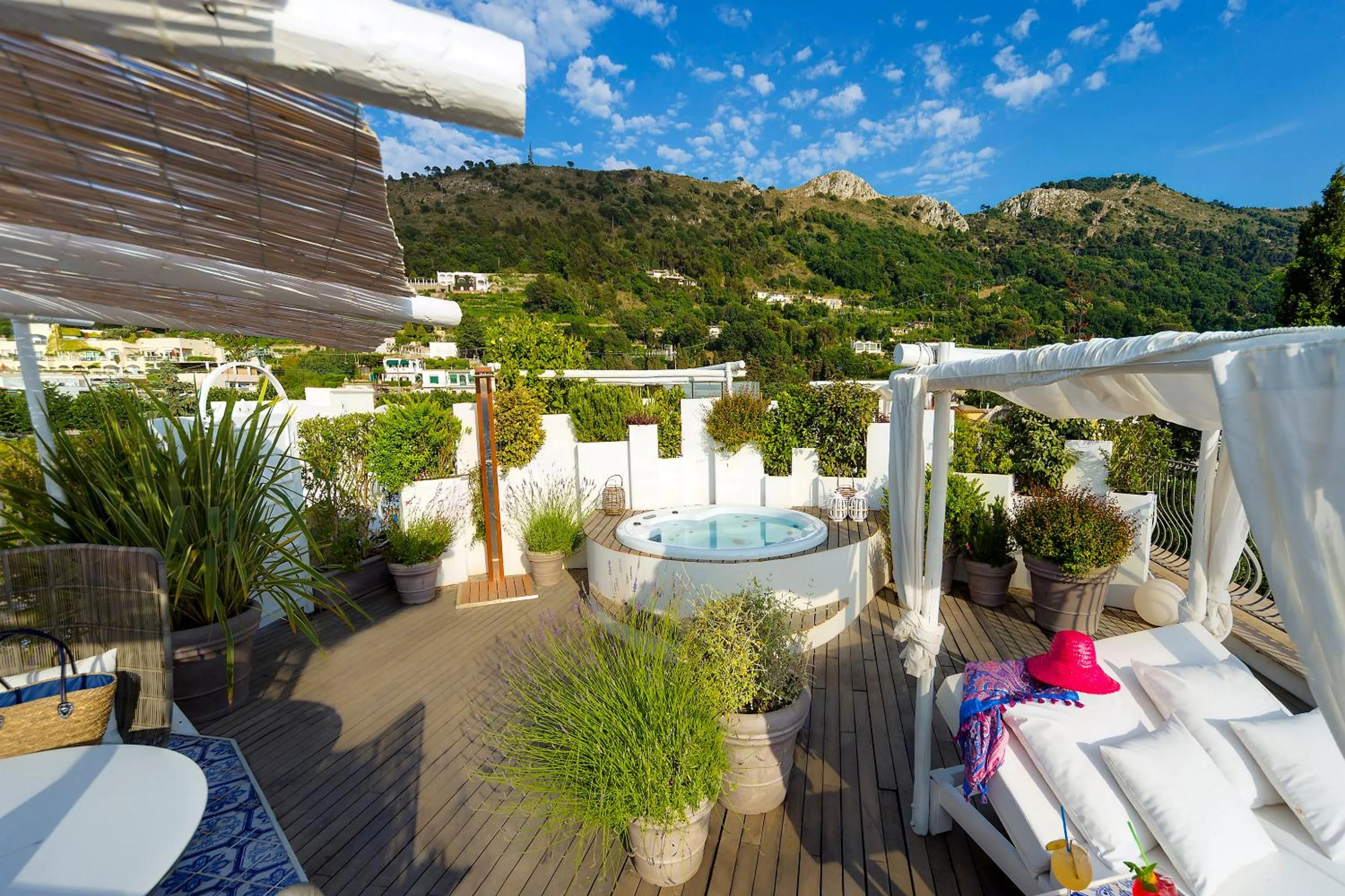 Balcony/Terrace in Hotel Villa Blu Capri
